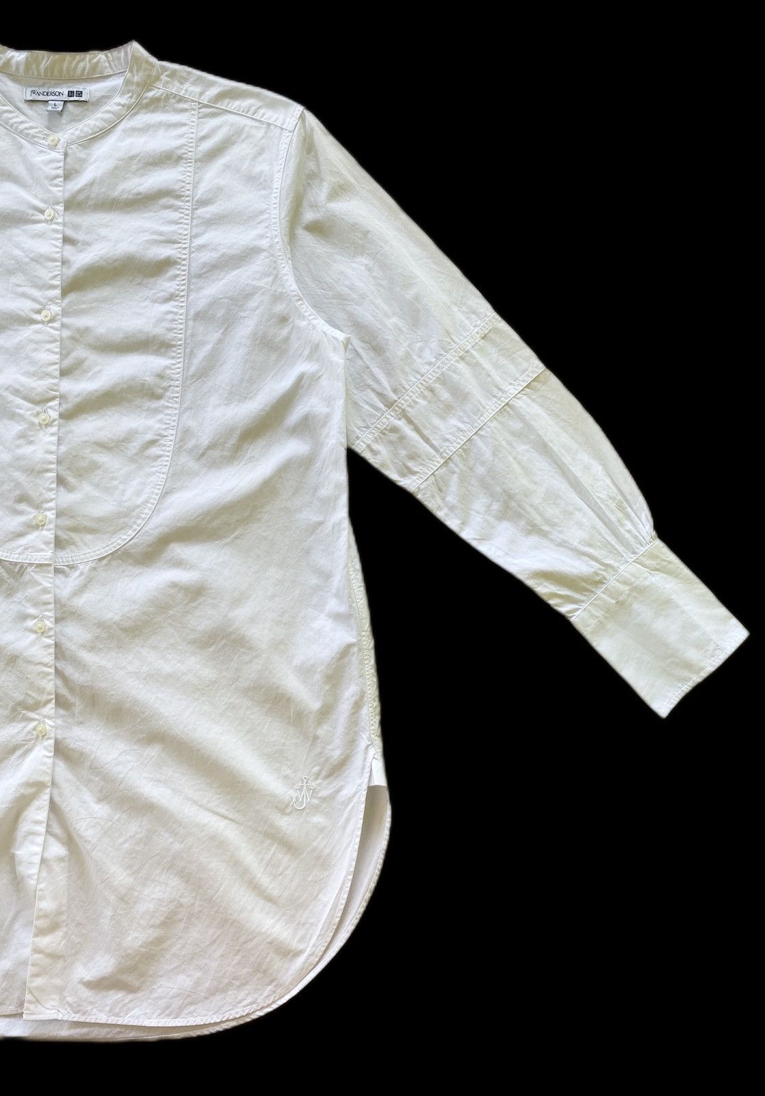 JW Anderson × Uniqlo SS19 Uniqlo x JWA Tuxedo White LS Blouse Size L / US 10 / IT 46 - 5 Thumbnail