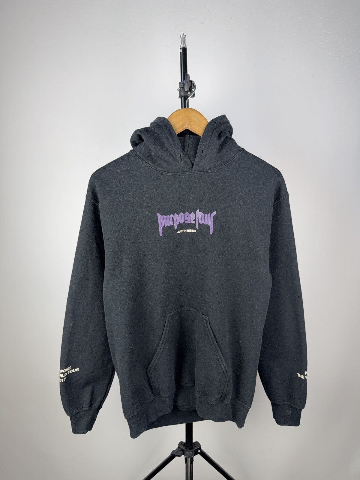 Justin Bieber Vintage 2017 Justin Bieber Purpose tour Big logo hoodie Size US S / EU 44-46 / 1 - 2 Thumbnail