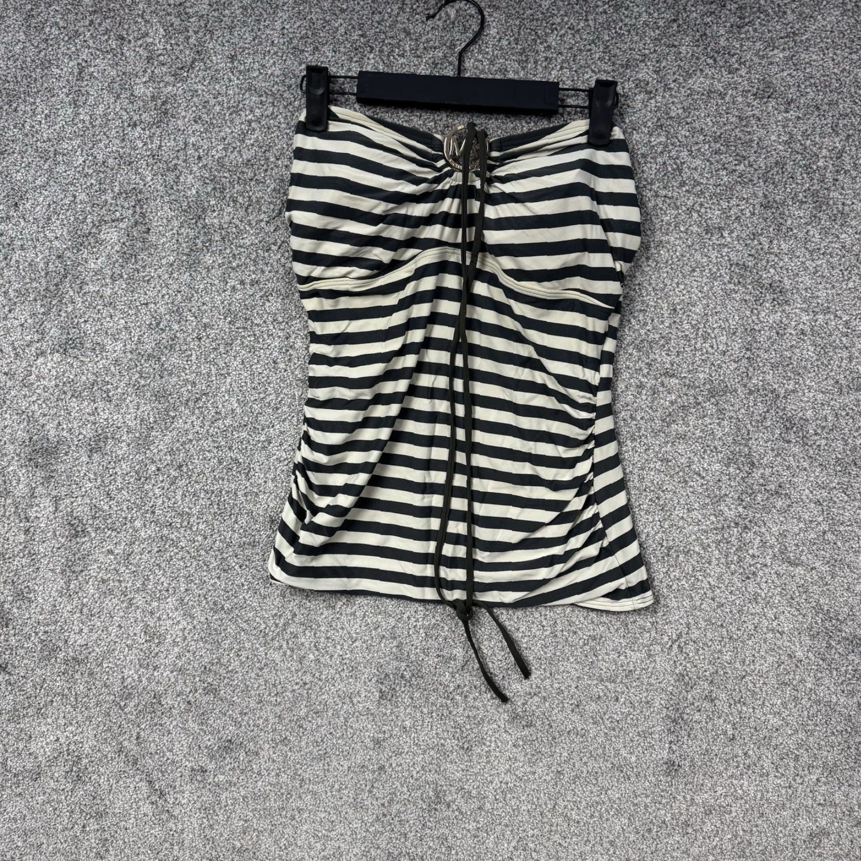 Michael Kors **Designer Michael Kors Black & White Striped M Tankini** User: Designer Michael Kors Black & White Striped M Tankini Size ONE SIZE - 5 Thumbnail