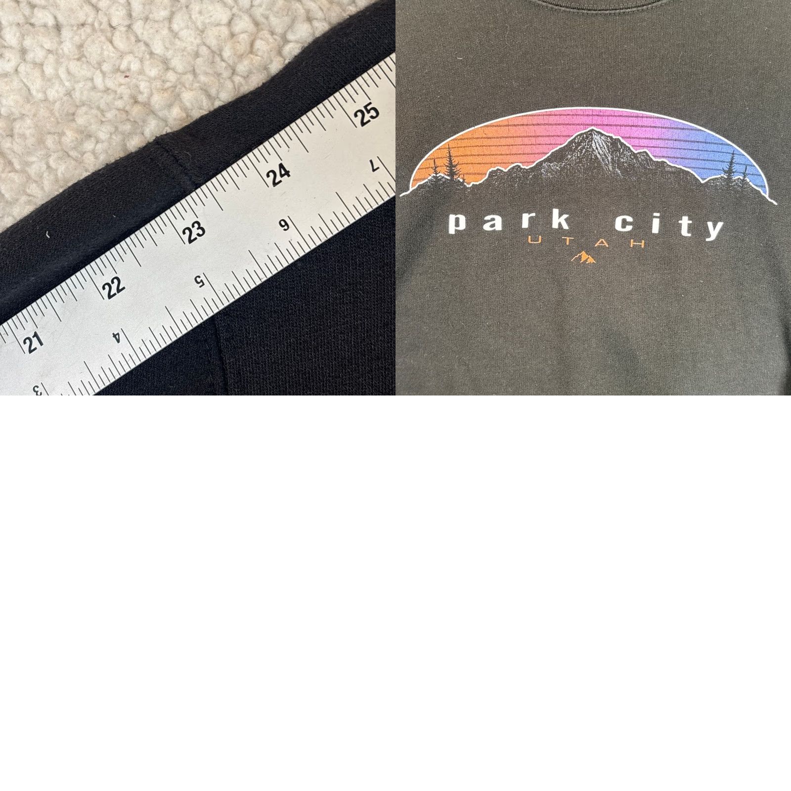Vintage Park City Utah Sweatshirt Black Small Pullover Fleece Crewneck Casual Outdoor Unisex Adults Sweatshirt 90s Classic Crew Neck Size US S / EU 44-46 / 1 - 8 Thumbnail