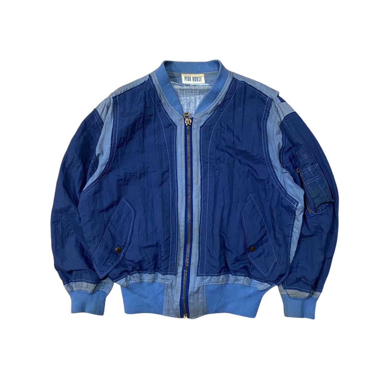 Japanese Brand ☀️Vintage Pink House bomber zipper jacket Size US M / EU 48-50 / 2 - 2 Thumbnail