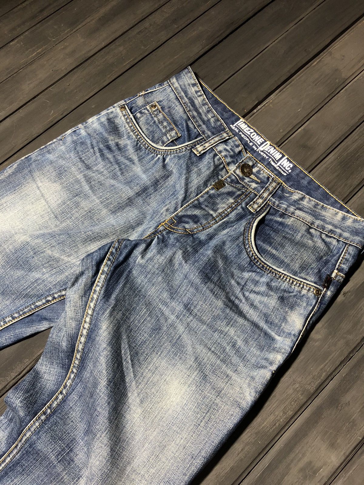 Hysteric Glamour × Levi's VTG HYSTERIC GLAMOUR STYLE STONE WASHED DISTRESSED JEANS 90S Size US 31 - 4 Thumbnail