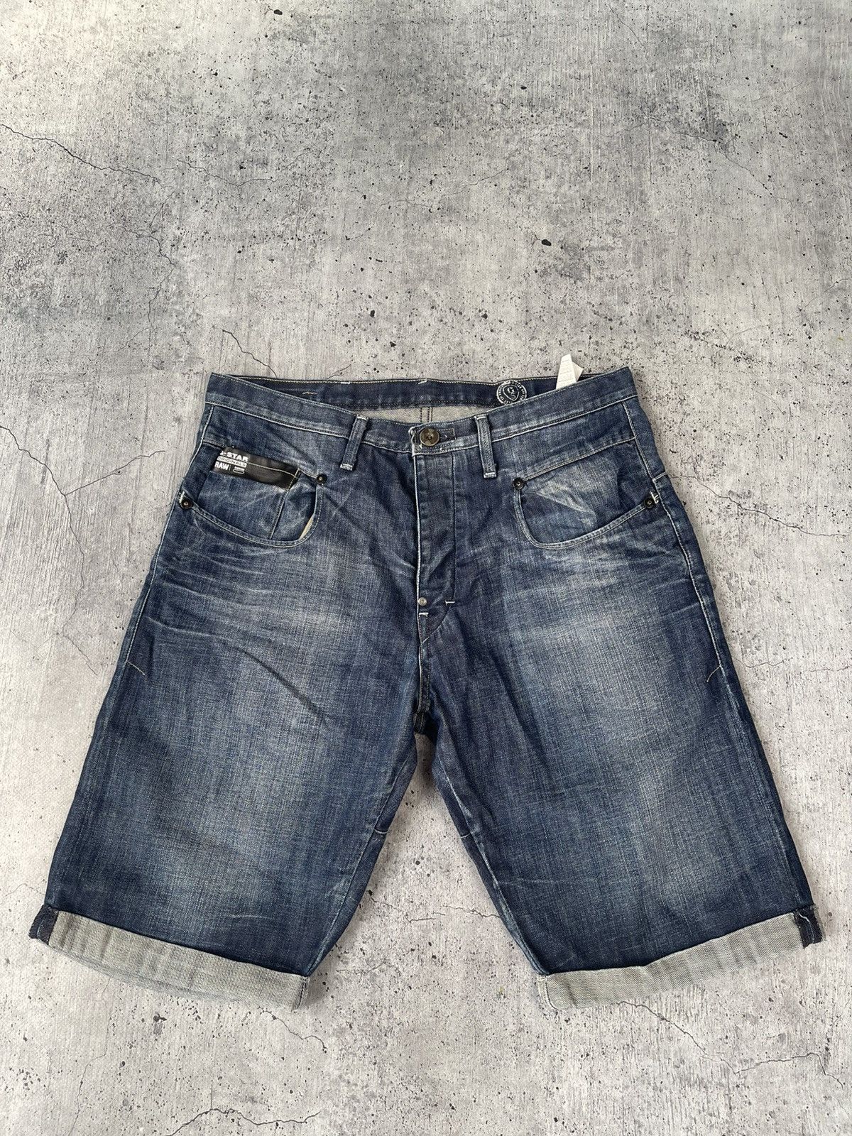 G-Star Vintage G-Star Raw Big Logo Shorts 31 size diesel tile D&G Size US 31 - 6 Thumbnail