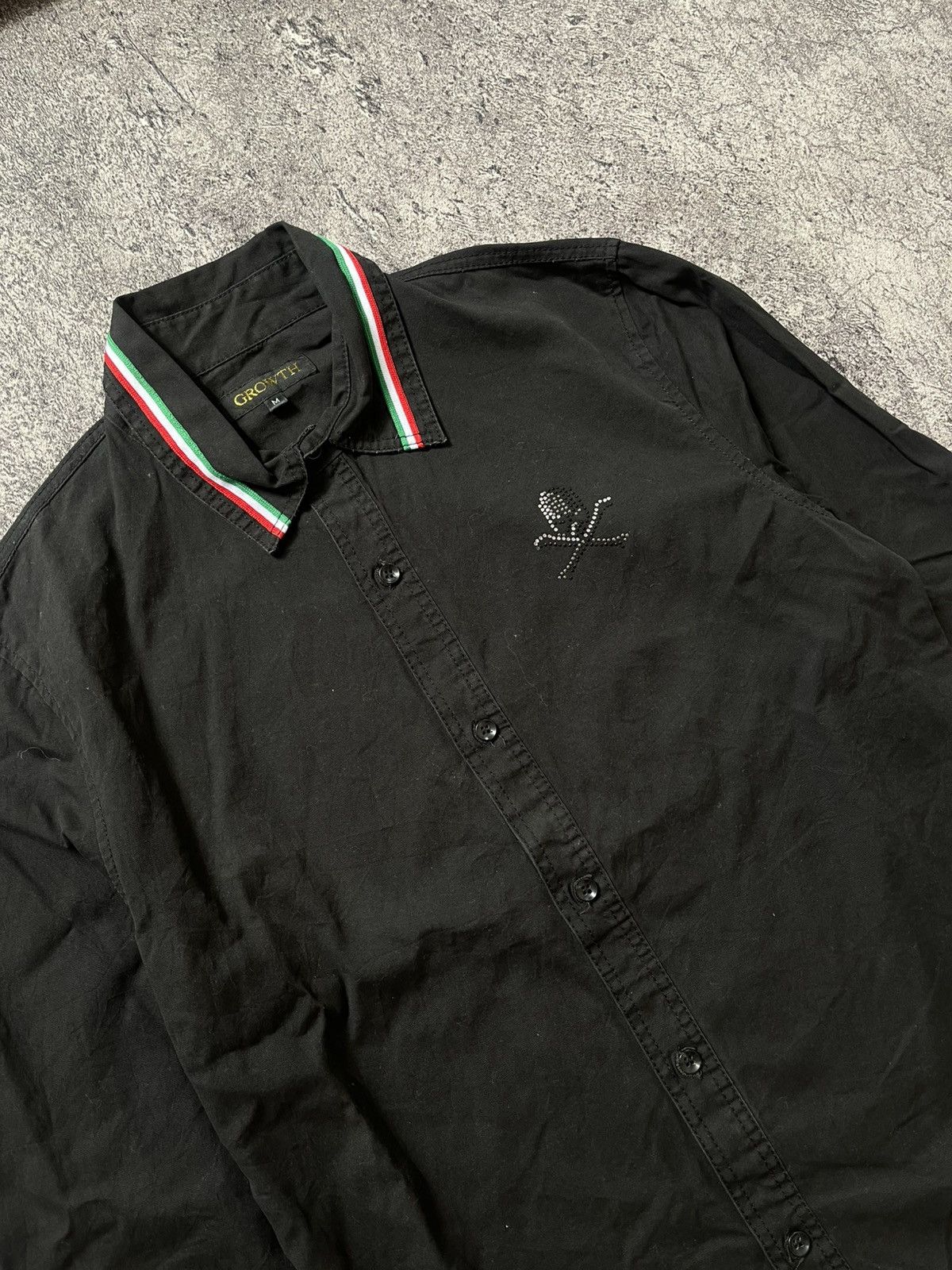 Japanese Brand Y2K Growth Skull ifsixwasnine button shirt Size US M / EU 48-50 / 2 - 2 Thumbnail