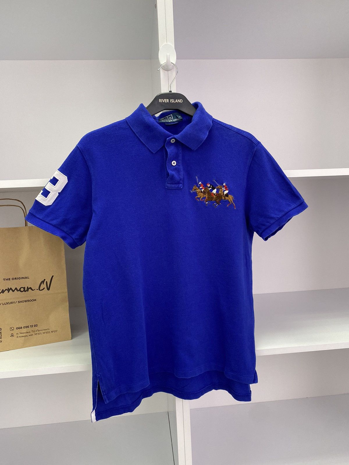 Polo Ralph Lauren × Vintage Vintage Polo Ralph Lauren Blue Polo T-Shirt Size US M / EU 48-50 / 2 - 5 Thumbnail