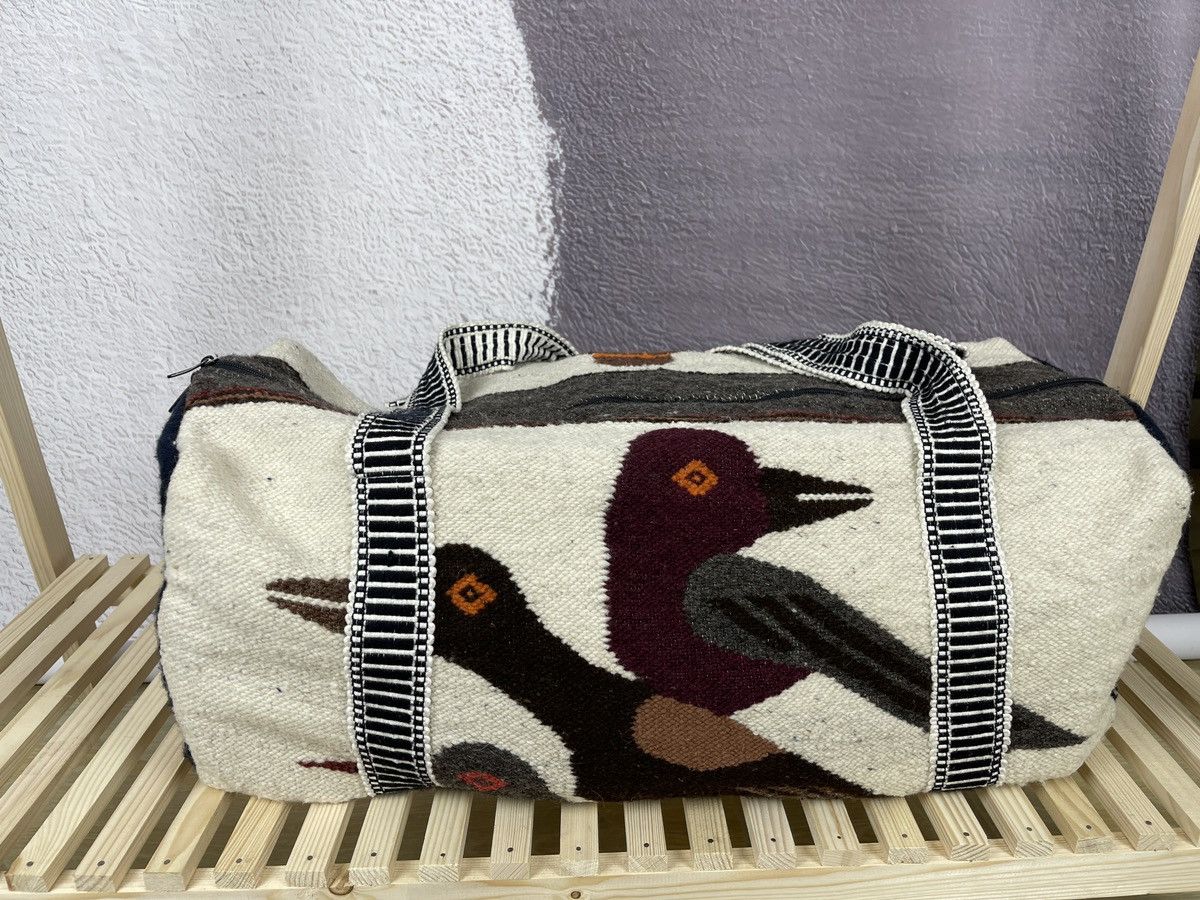 Vintage Vintage Indians style wool bag bird men in hat pattern Size ONE SIZE - 2 Thumbnail