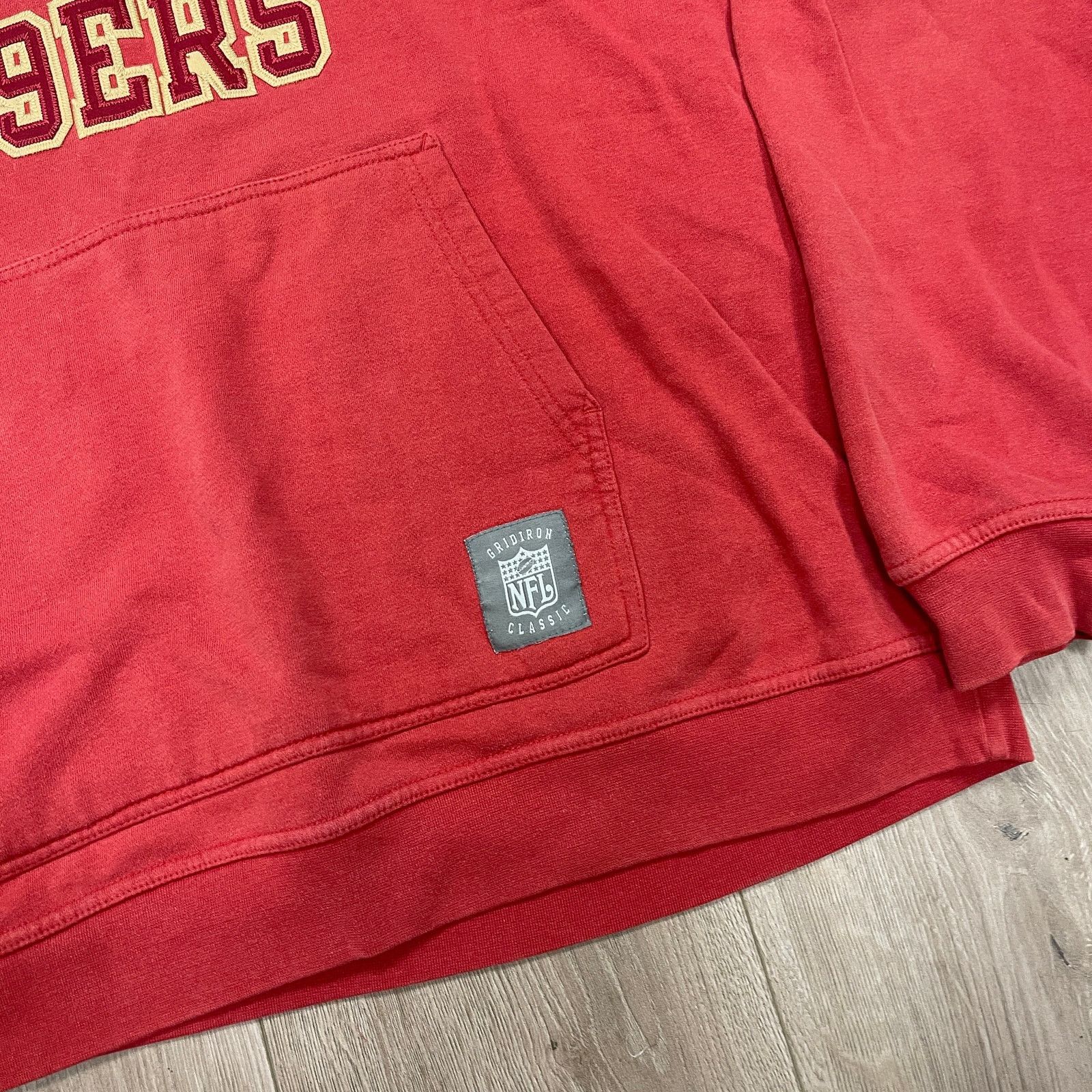 NFL San Francisco 49ers NFL Patches Red hoodie Sweater Large L Size US L / EU 52-54 / 3 - 3 Thumbnail