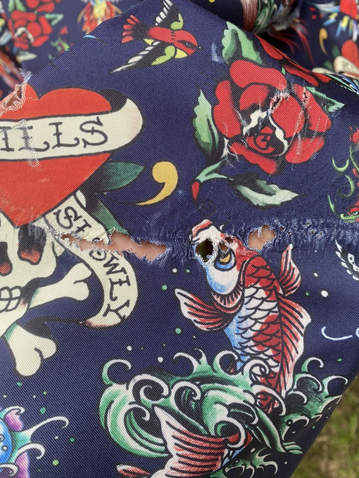 Ed Hardy × Vintage Vintage ED HARDY tatoo oversized Shirt hiphop style Size US L / EU 52-54 / 3 - 13 Thumbnail