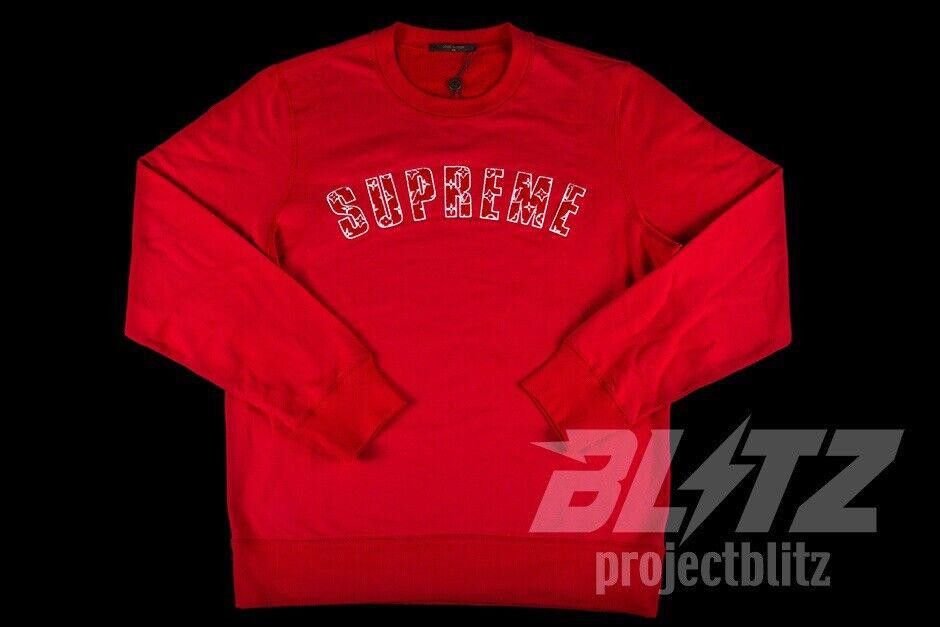 Louis Vuitton × Supreme 2017 SUPREME X LOUIS VUITTON ARC LOGO CREWNECK SWEATER Size US XL / EU 56 / 4 - 2 Thumbnail