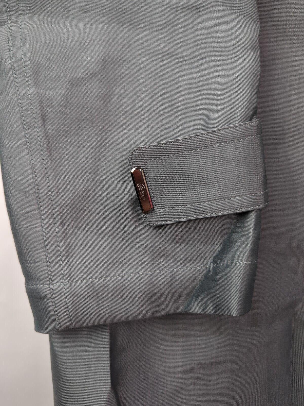 Brioni NWT $4450 BRIONI Sz XXL Gray Silk Cotton Outer Jacket Coat Size US XXL / EU 58 / 5 - 7 Thumbnail