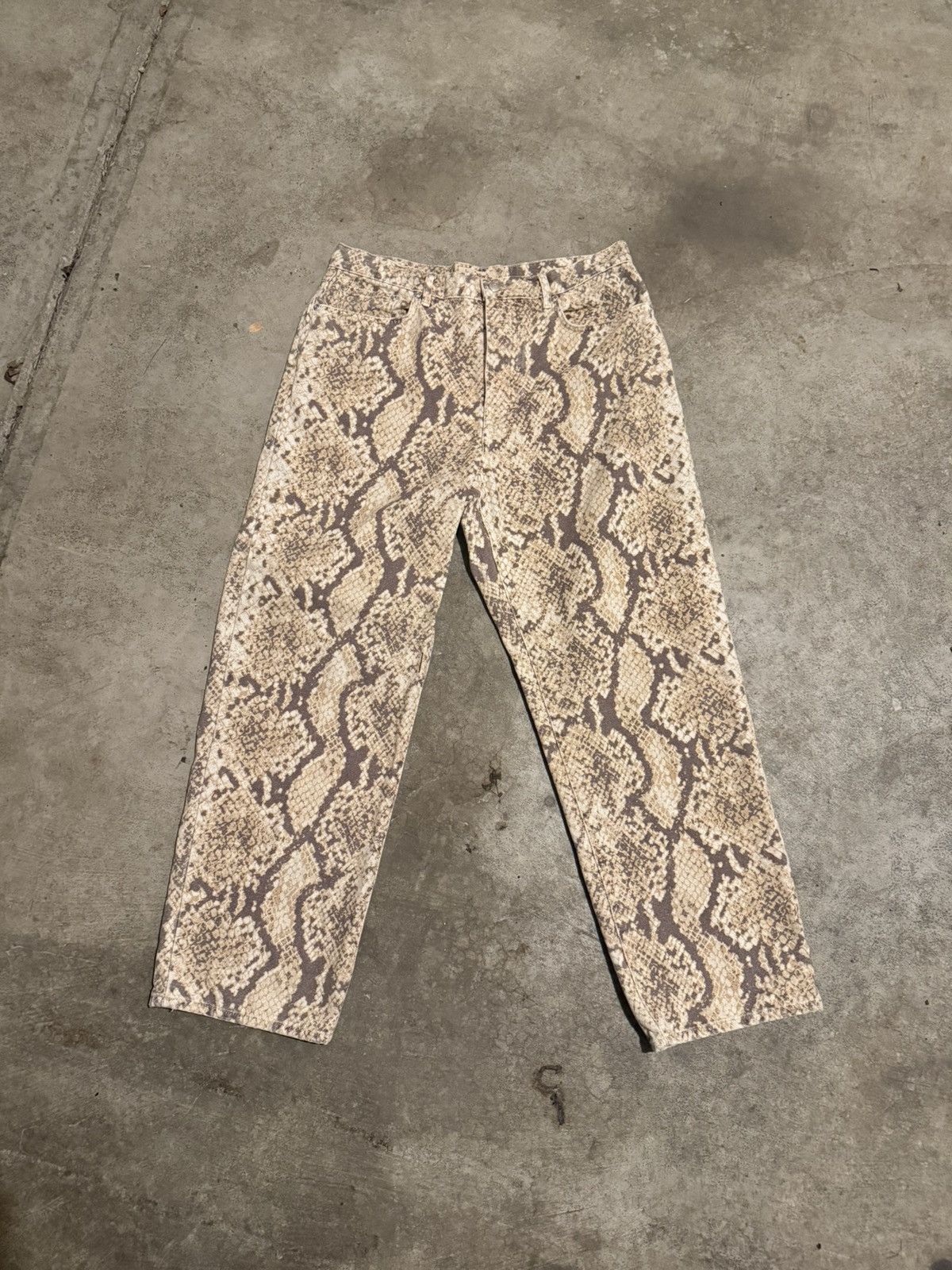 Stussy Stussy Python Big Ol’ Jeans Size US 32 / EU 48 - 1 Thumbnail