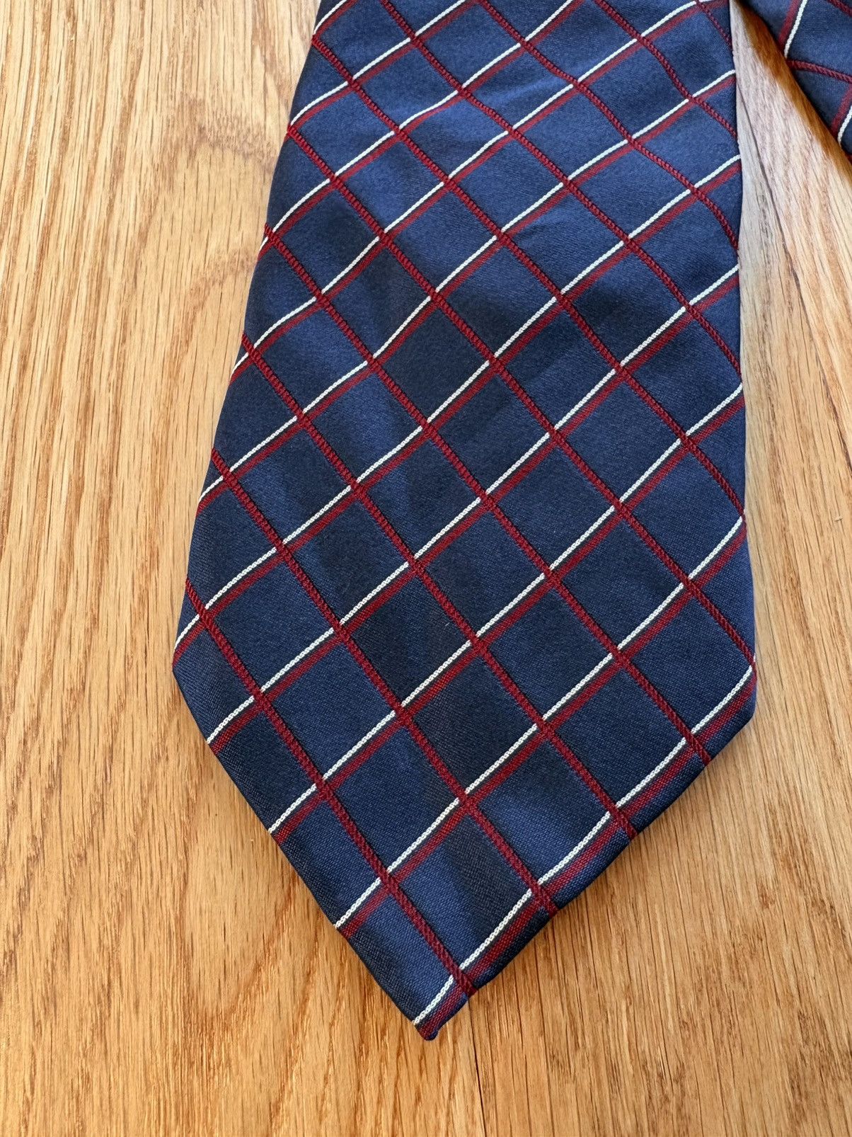 Ralph Lauren Purple Label Ralph Lauren Purple Label VTG 90s Windowpane Check Silk Tie Size ONE SIZE - 2 Thumbnail