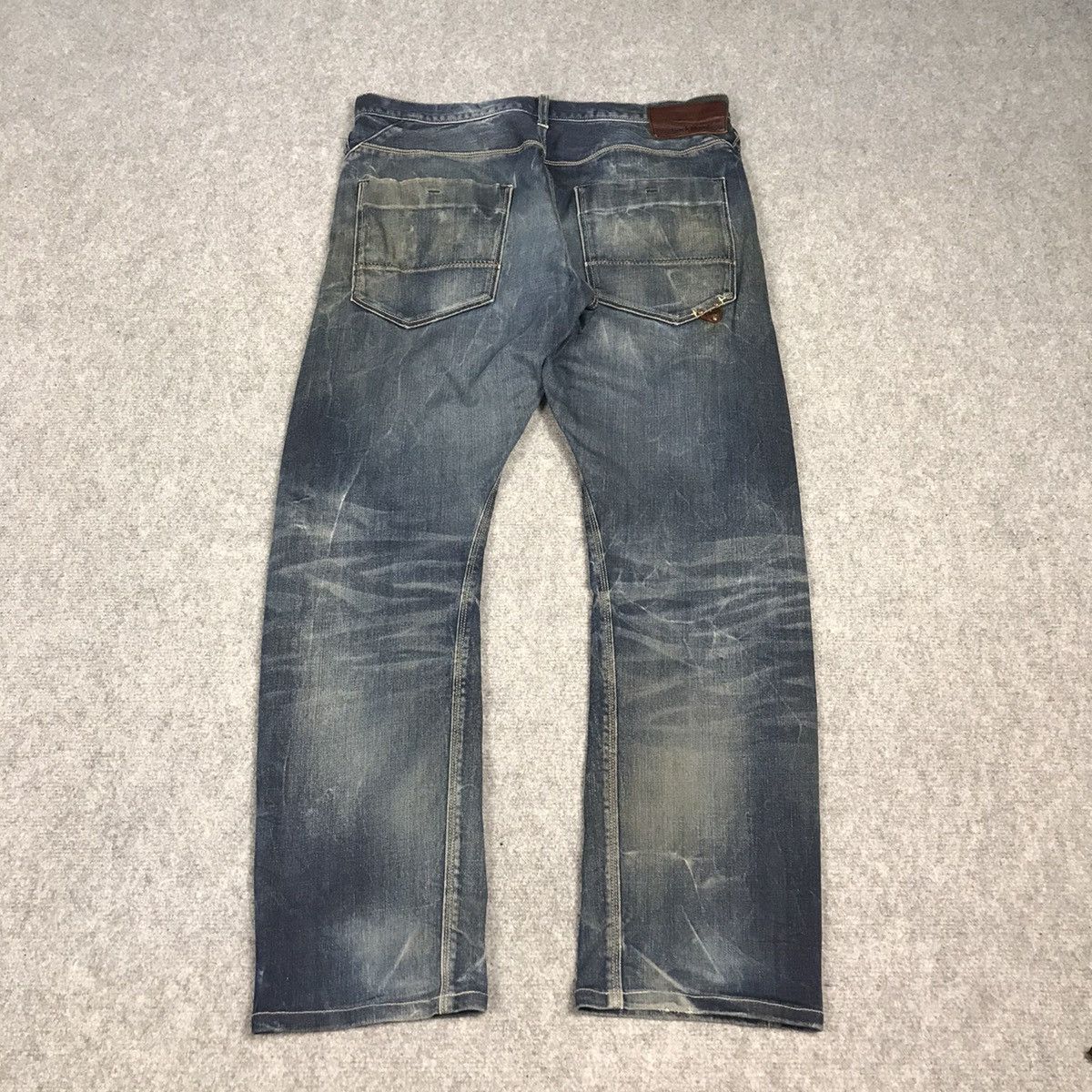Japanese Brand Distressed Denim Back Number Japan Denim pants Size US 33 - 7 Thumbnail