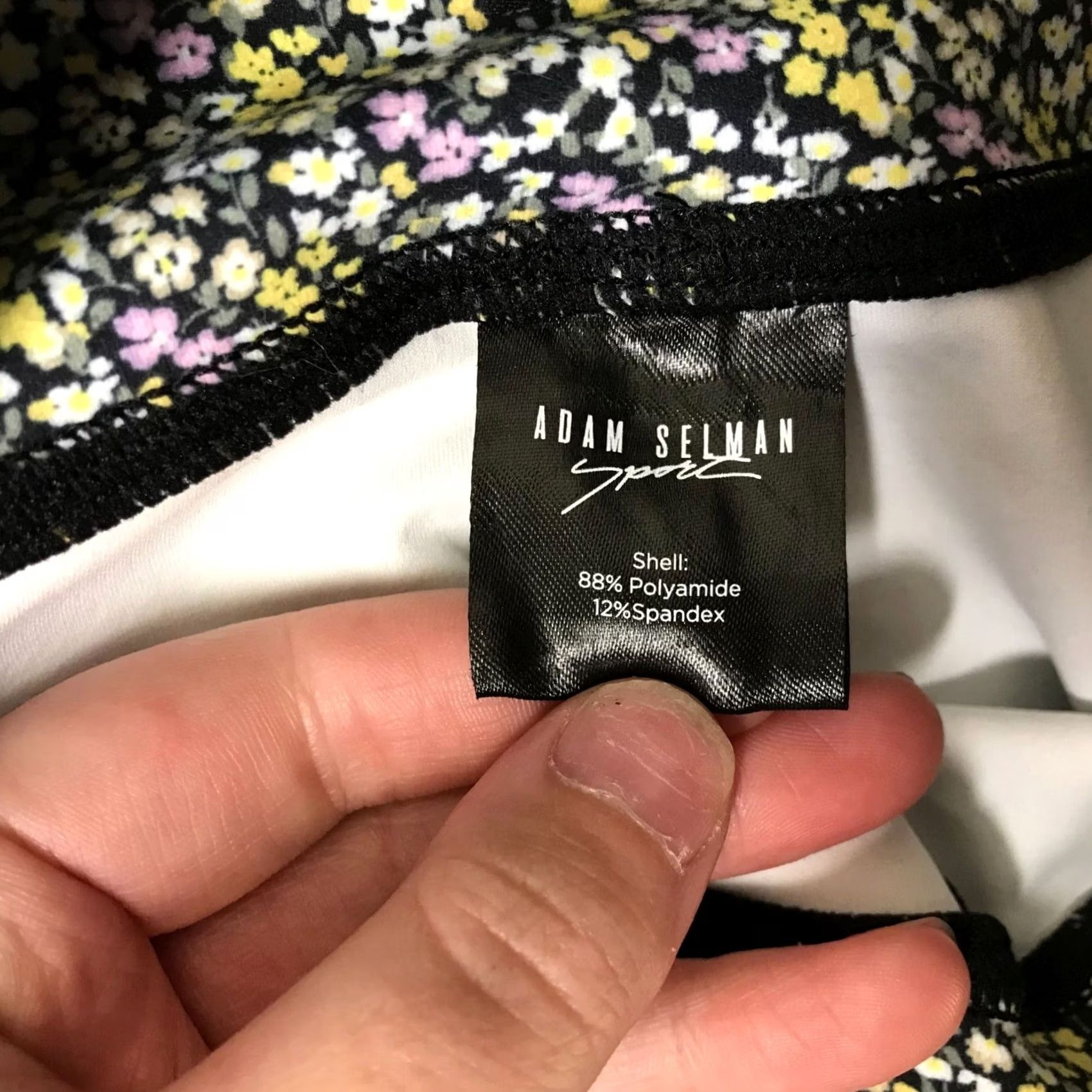 Adam Selman ADAM SELMAN WOMEN'S MEDIUM SPORT LEGGINGS MULTICOLOR FLORAL Size 32" / US 10 / IT 46 - 7 Thumbnail
