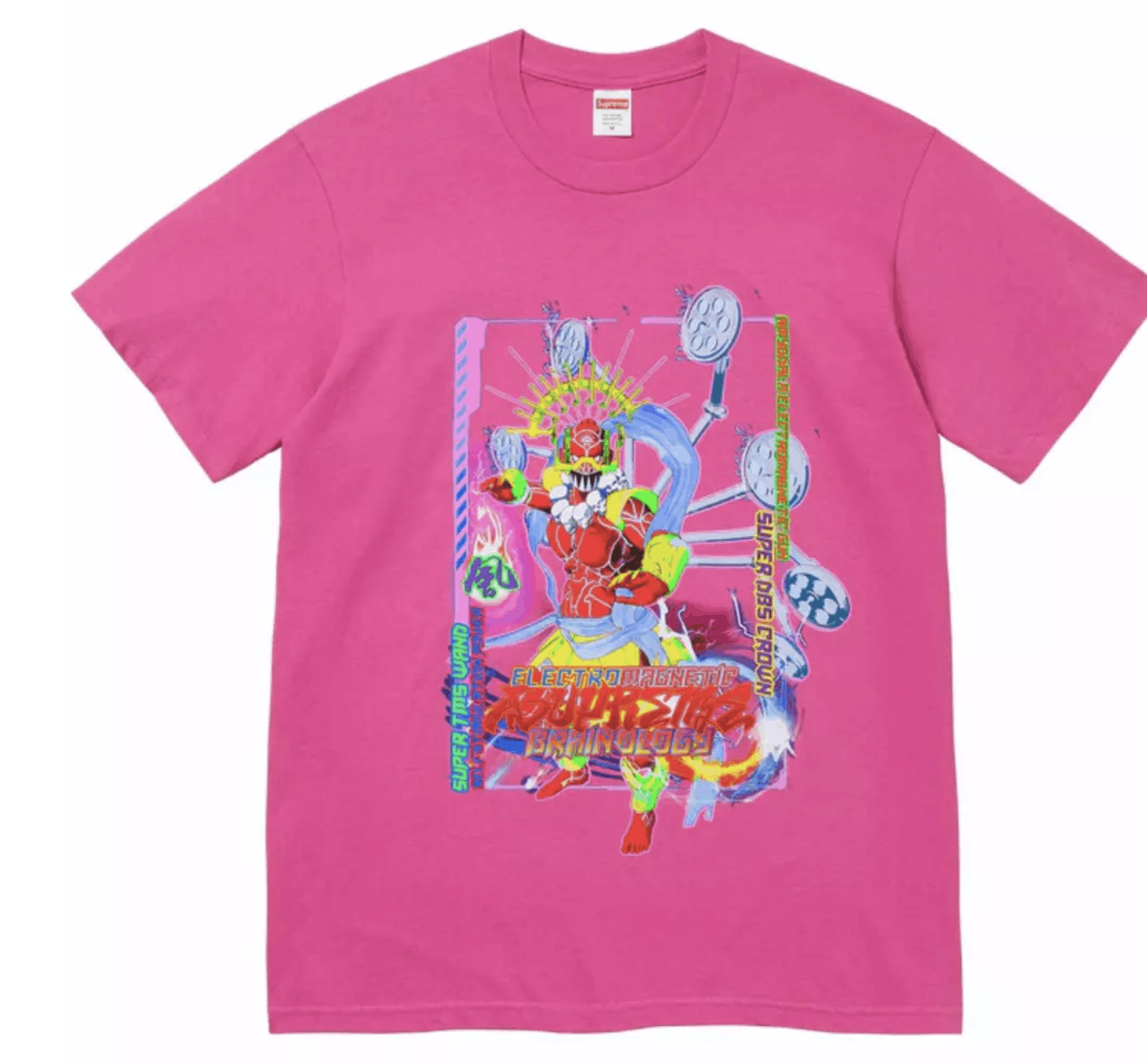 Supreme Supreme Electromagnetic Tee in Fuchsia Size US XL / EU 56 / 4 - 1 Thumbnail