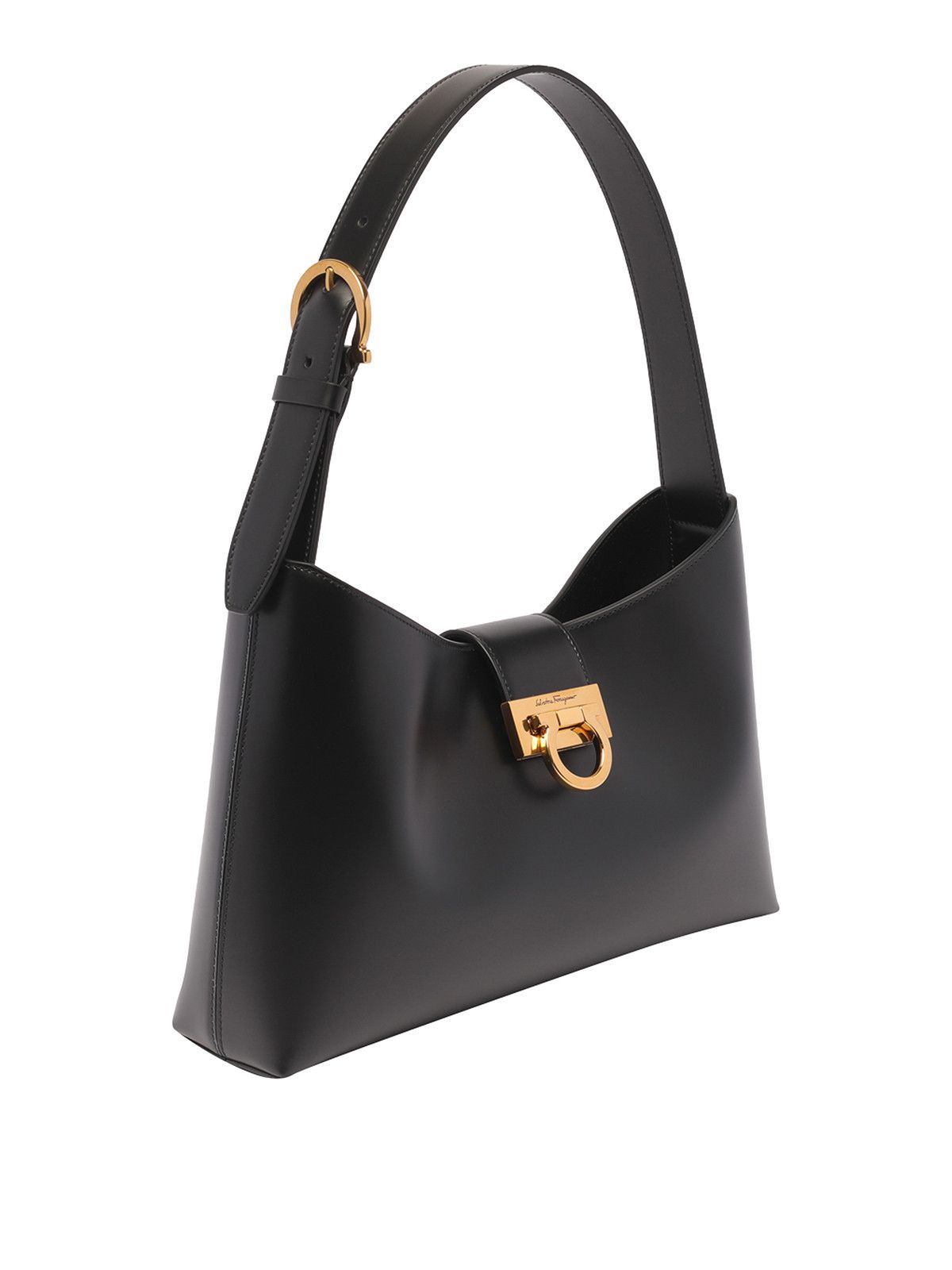 Salvatore Ferragamo o1s1rm0824 Size: OS / Trifolio Shoulder Bag in Black Size ONE SIZE - 2 Thumbnail