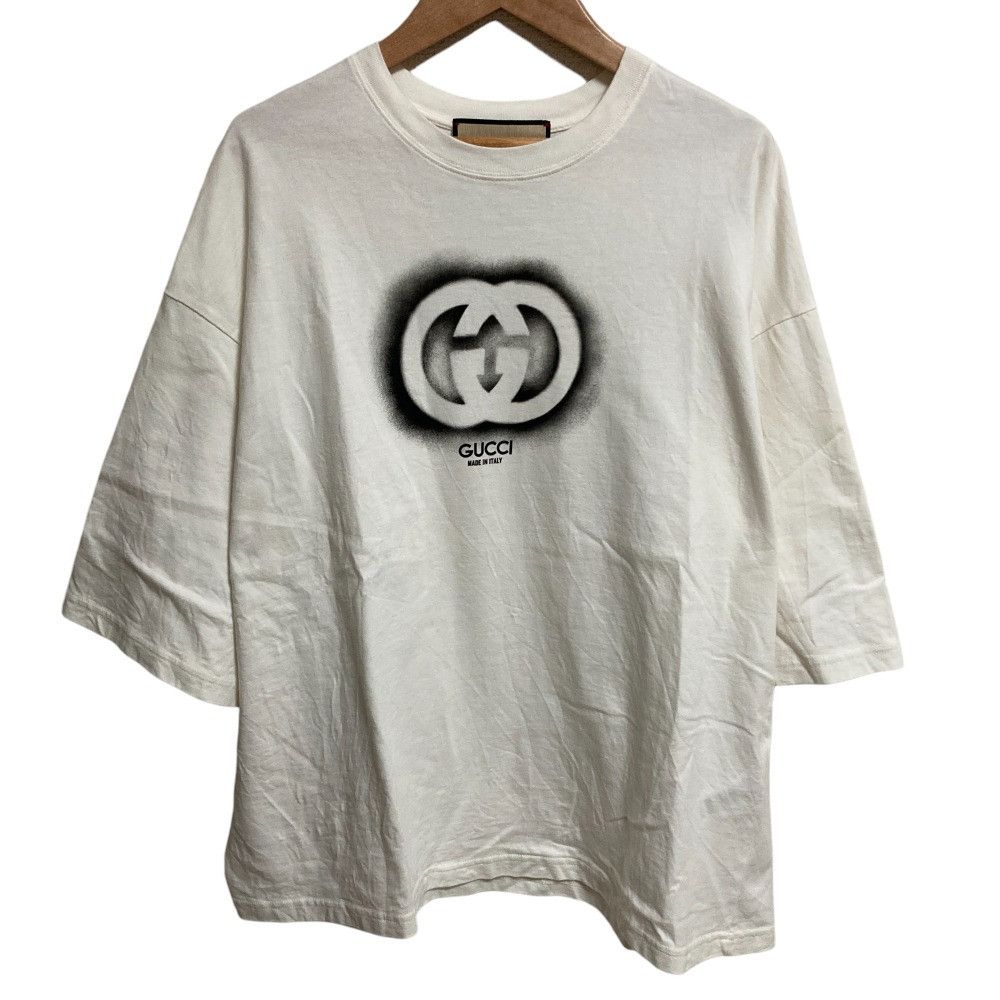 Gucci Gucci Logo Cotton Jersey T-shirt Cotton T-Shirts 768462 DUTY FREE for USA