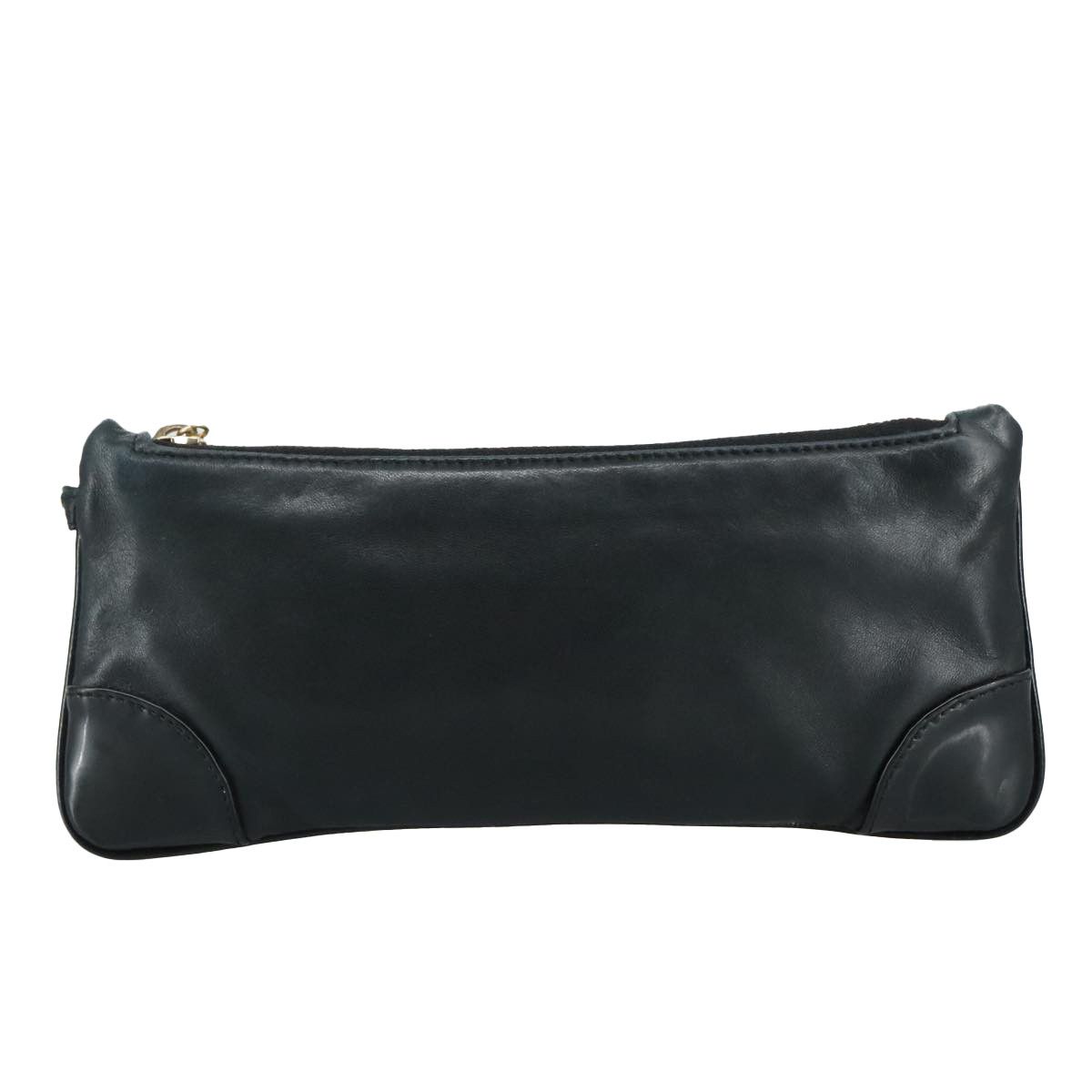 Chanel Camélia Black Leather Clutch Bag (Pre-Owned) Size ONE SIZE - 1 Thumbnail