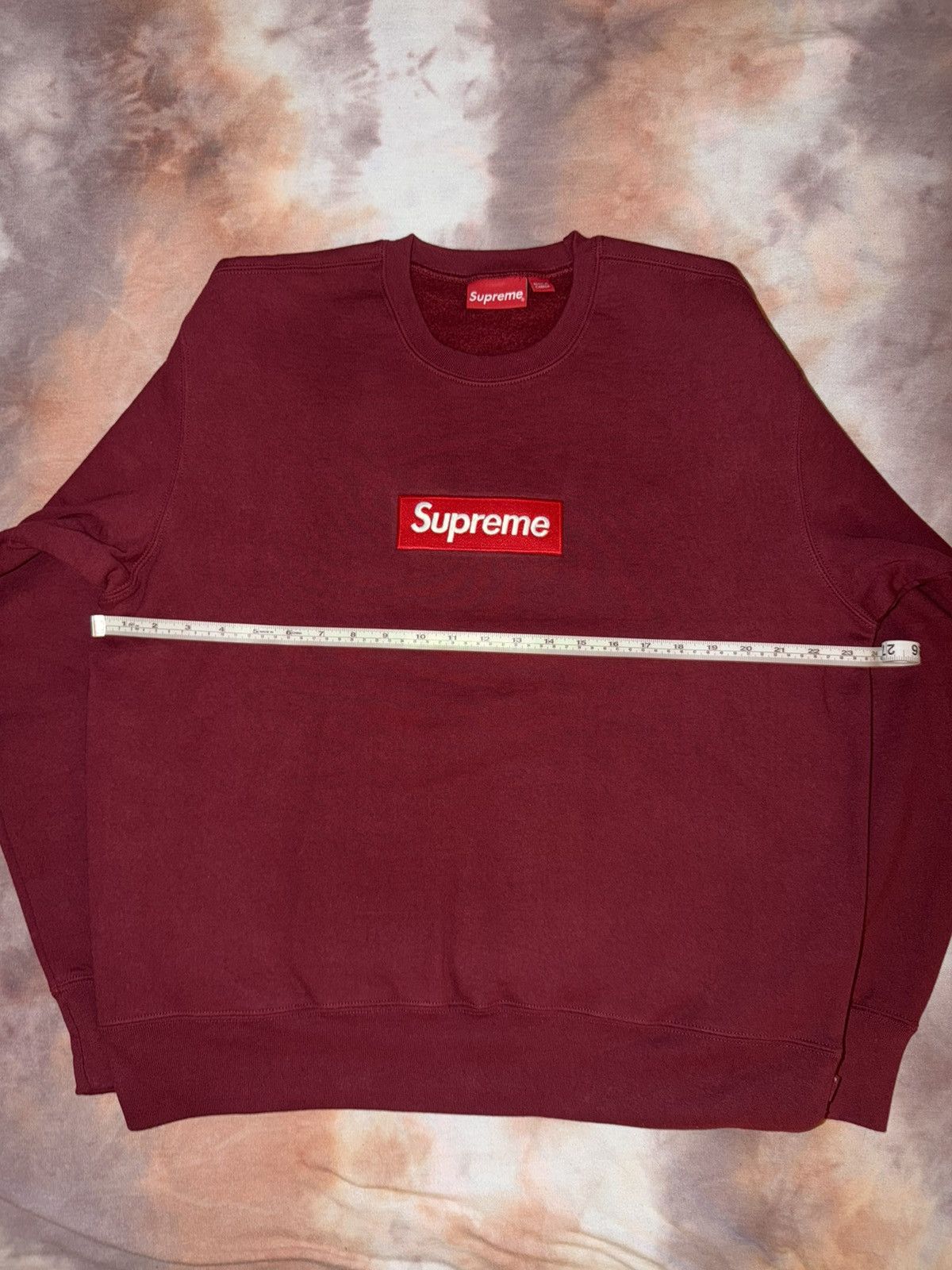 Supreme Supreme Washed Box Logo Crewneck Red | Grailed