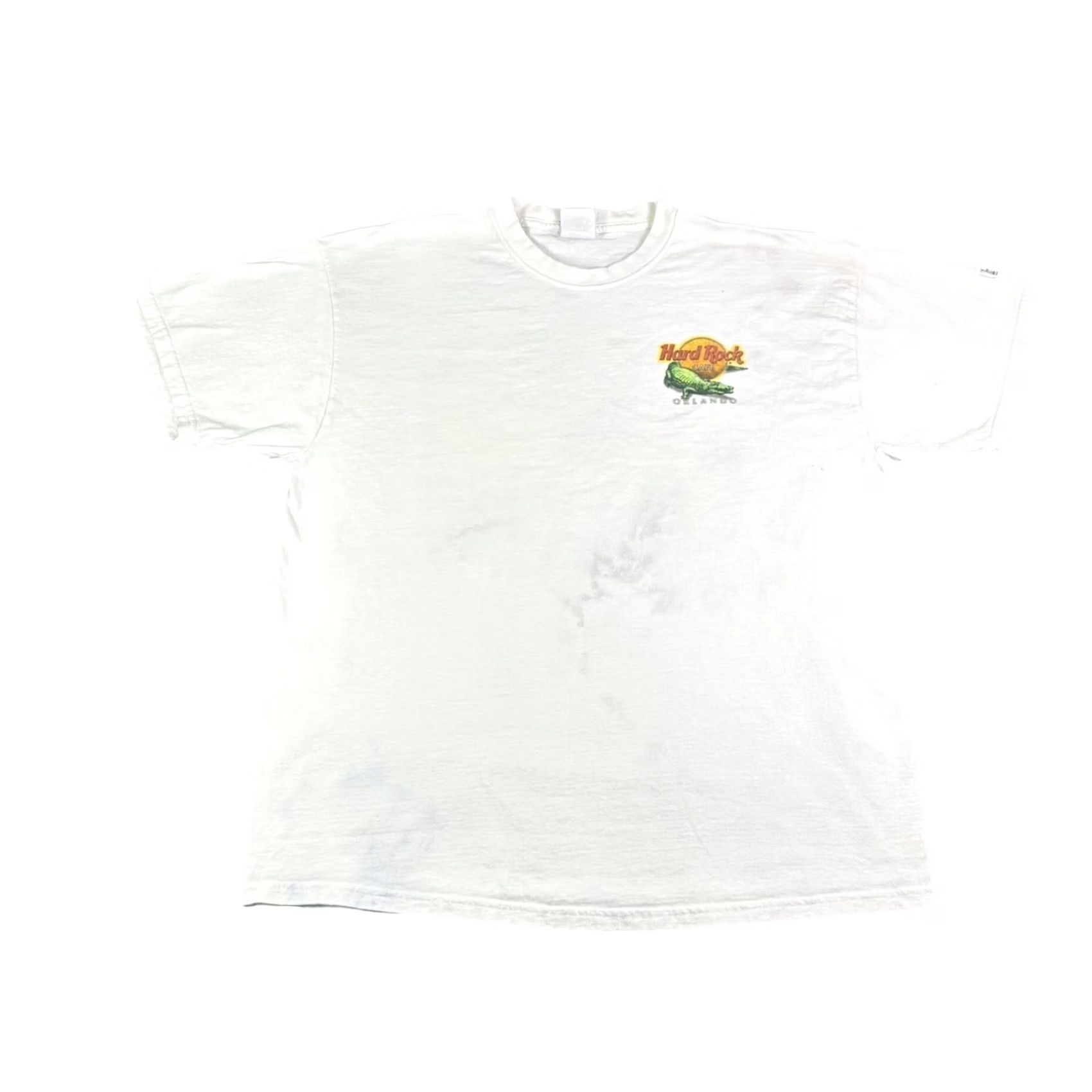 Hard Rock Cafe VINTAGE Hard Rock Cafe Orlando T Shirt Mens XL White Space Shuttle Alligator Heavy Tee Florida Retro Nature City 90s Mens Size US XL / EU 56 / 4 - 2 Thumbnail