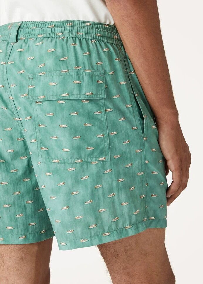 Loro Piana LORO PIANA sizeS Blue and white boat pattern beach shorts Size US 32 / EU 48 - 7 Thumbnail