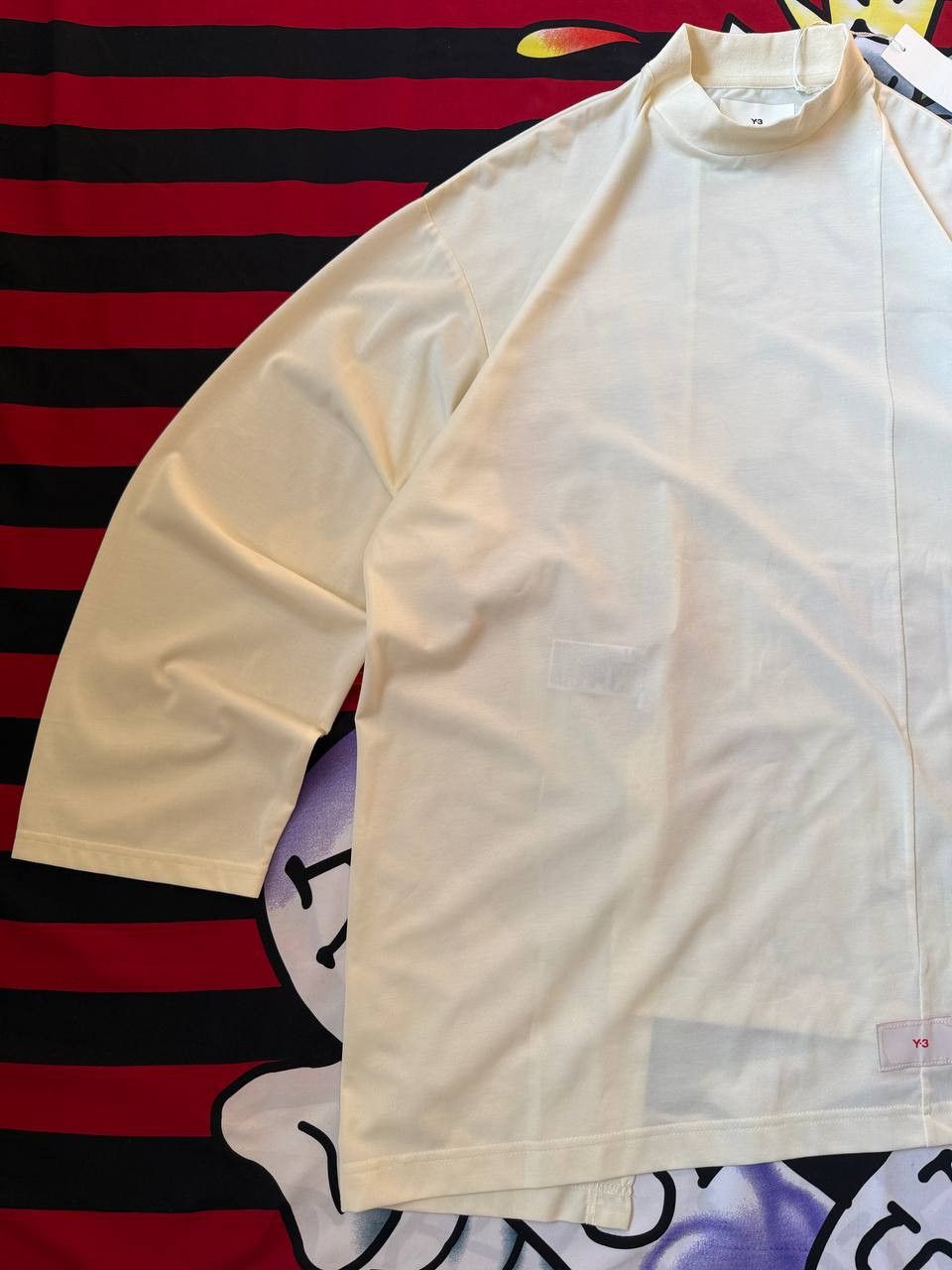 Y-3 Yohji Yamamoto x Adidas Y-3 longsleeve in warm white Size S Size US S / EU 44-46 / 1 - 3 Thumbnail
