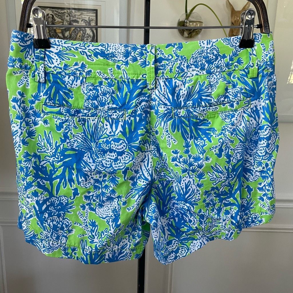 Lilly Pulitzer Lilly Pulitzer The Callahan in Limeade Biggest Fan Print Sho Size 27" / US 4 / IT 40 - 2 Thumbnail