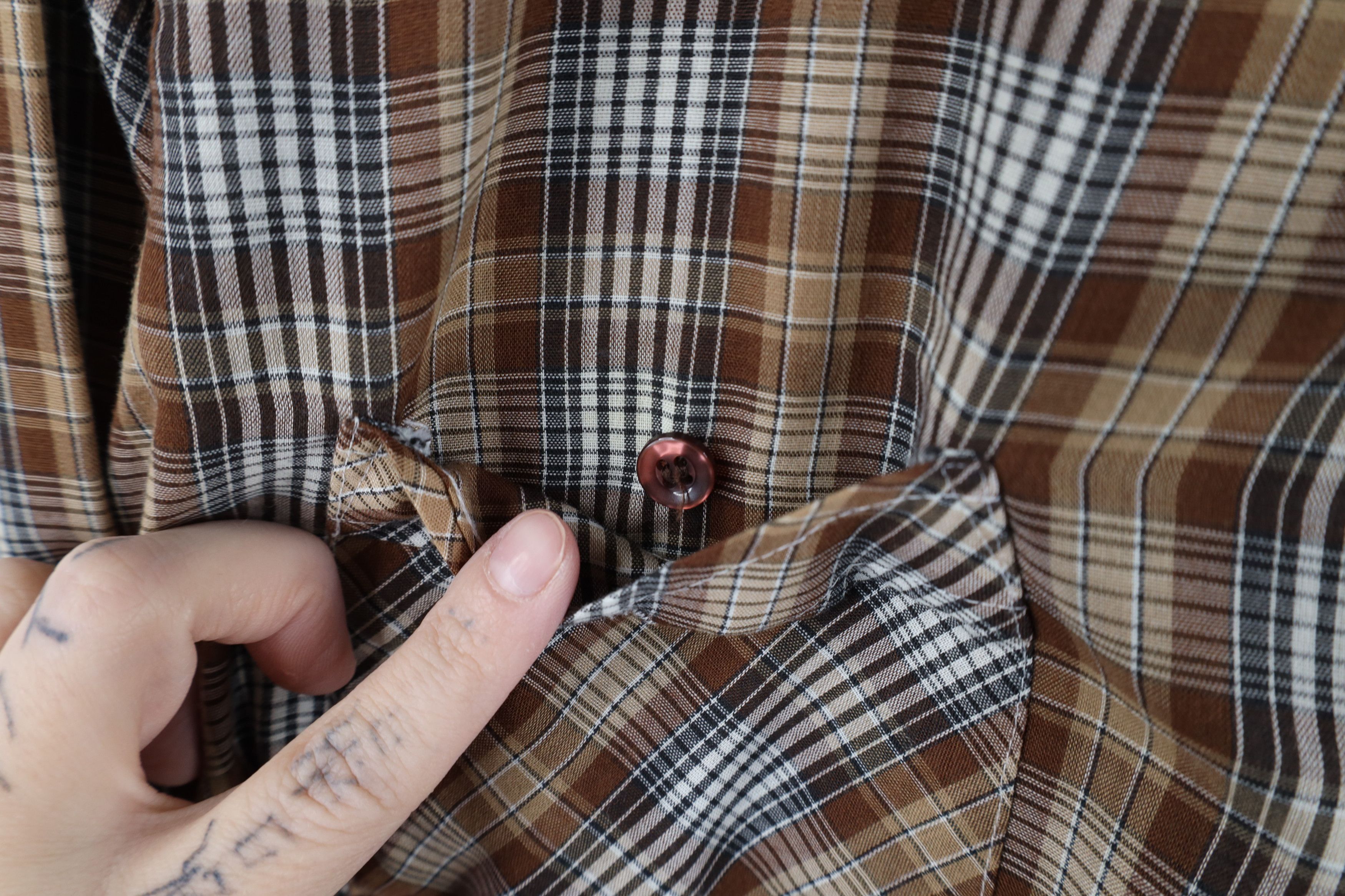 Vintage Vintage 70s Streetwear Collared Button Shirt Brown Plaid Size US M / EU 48-50 / 2 - 5 Thumbnail