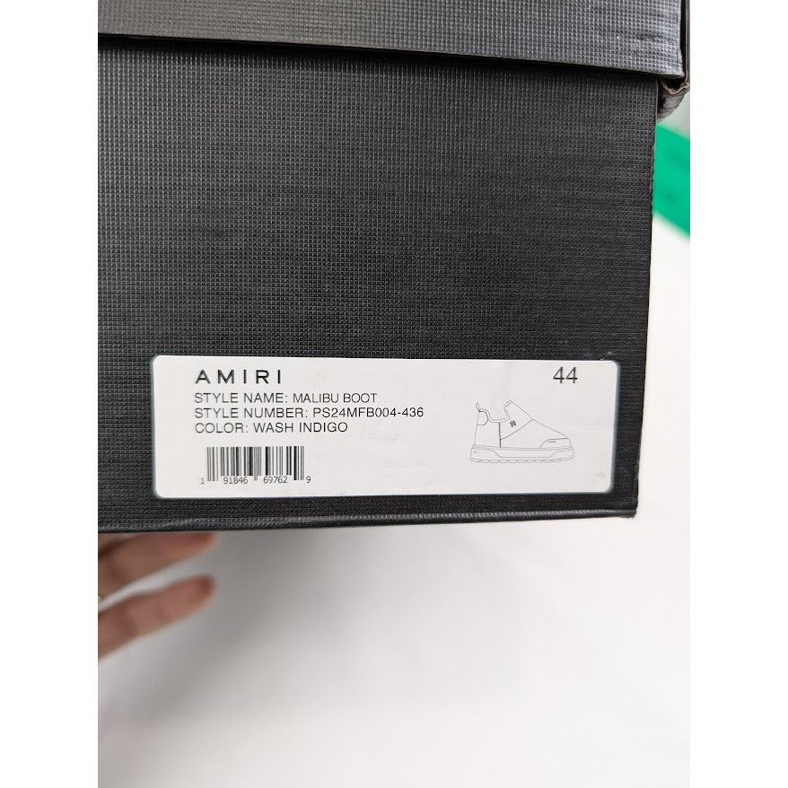 Amiri o1rshd1 Q:2 / Malibu Boot Boots in Wash Indigo Size US 11 / EU 44 - 18 Thumbnail
