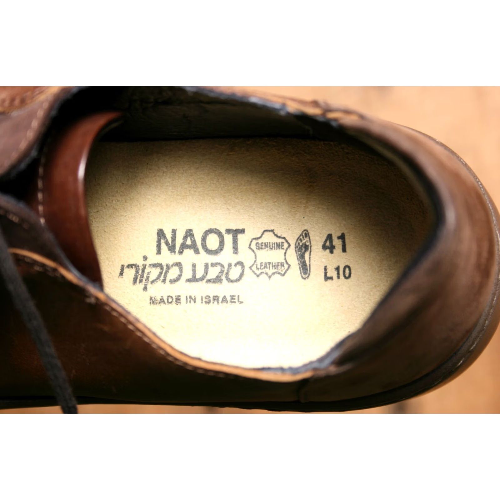 Vintage NAOT Riviera Brown Leather Oxford Womens US 10 EUR 41 Casual Lace Up Shoes Size ONE SIZE - 8 Thumbnail