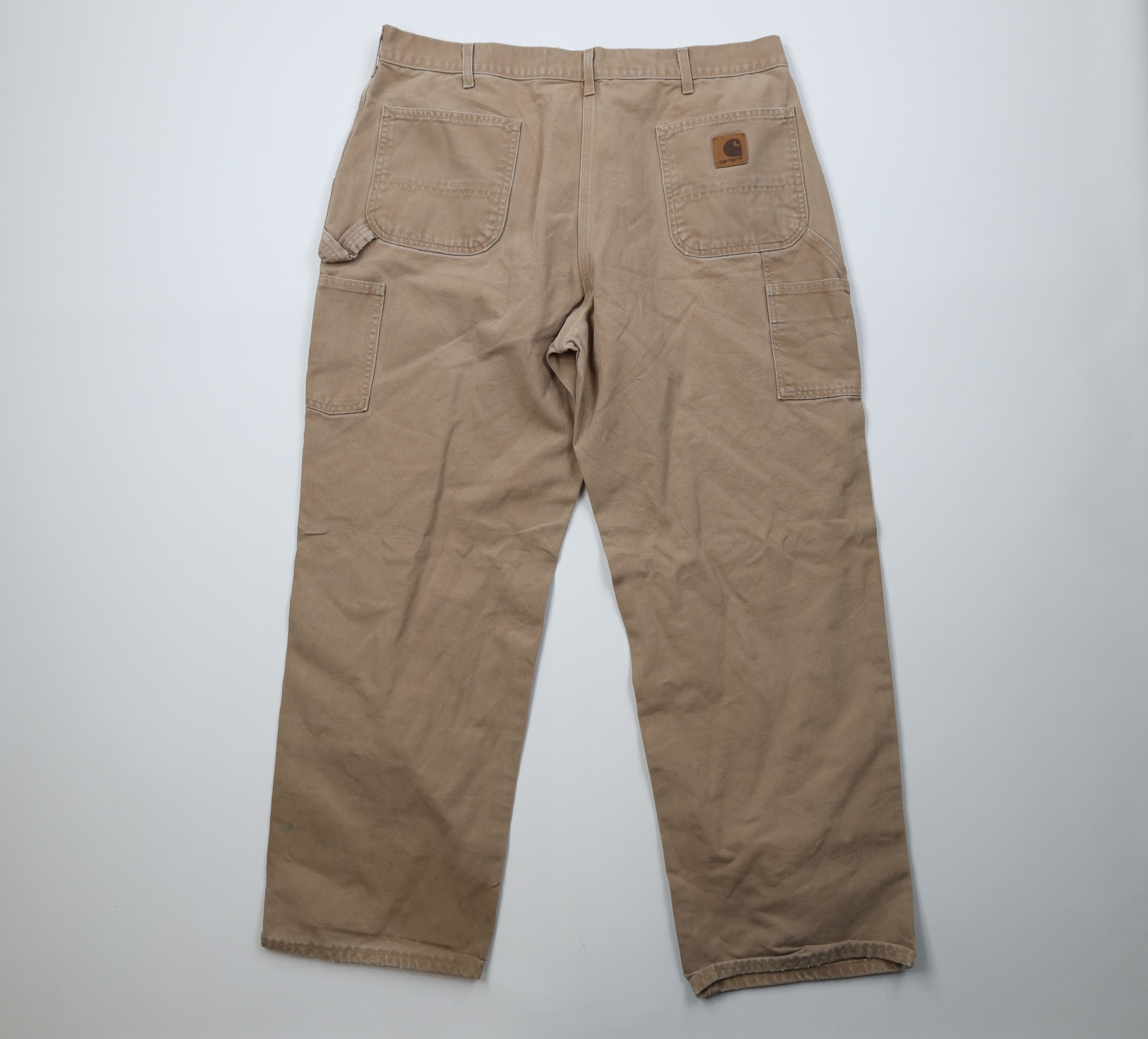 Carhartt Vintage Y2K 2004 Carhartt Canvas Wide Leg Dungaree Pants USA Size US 40 / EU 56 - 11 Thumbnail