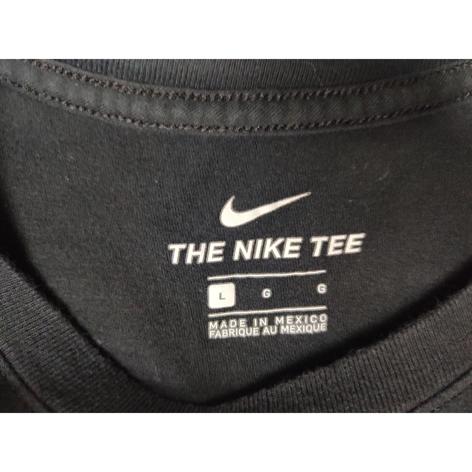 Nike Nike Shirt Adult Mens Large Black Big Swoosh Logo Size US L / EU 52-54 / 3 - 5 Thumbnail