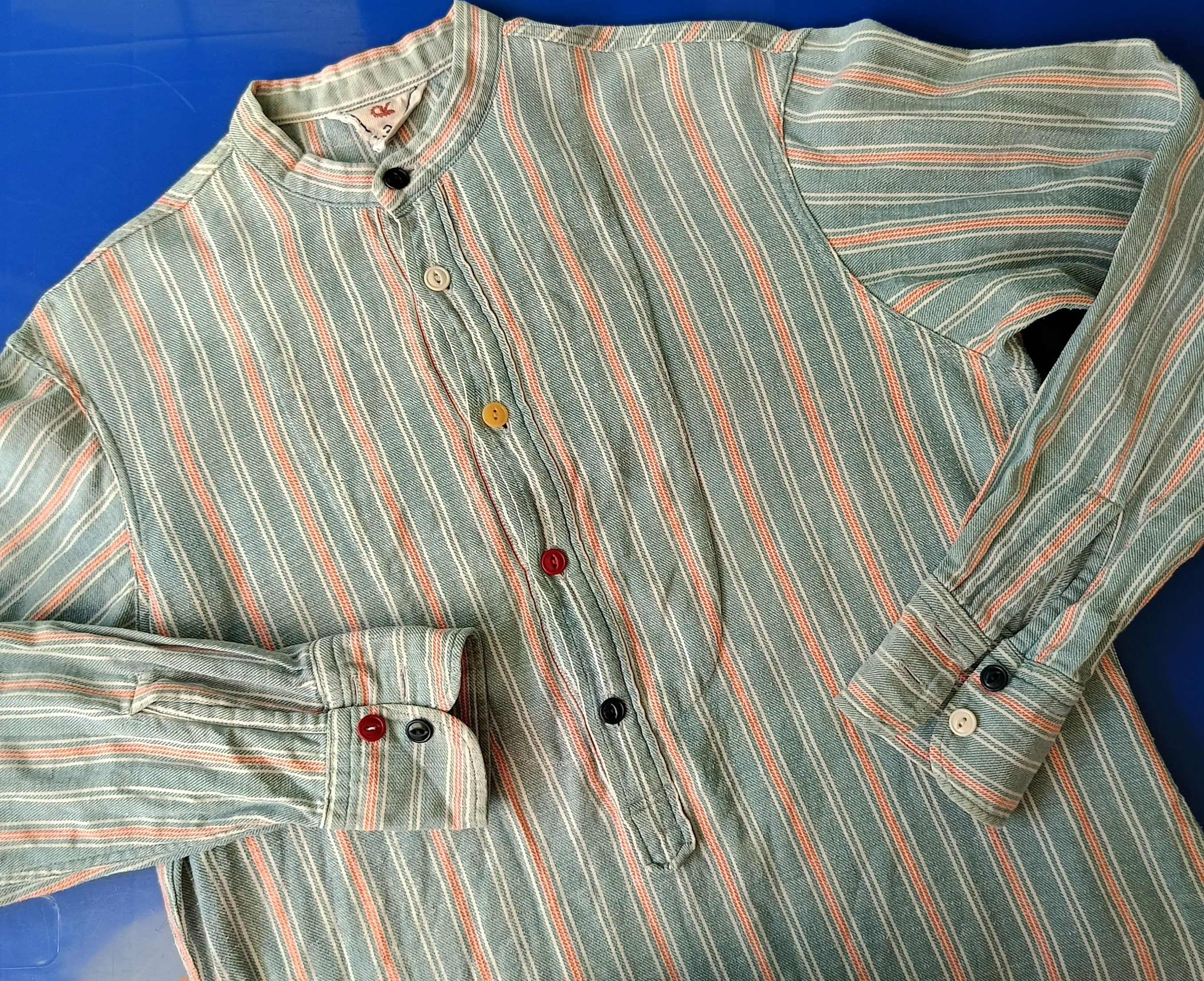 45rpm 45RPM by R Japan mandarin pullover indigo work vtg shirt Size US S / EU 44-46 / 1 - 10 Thumbnail