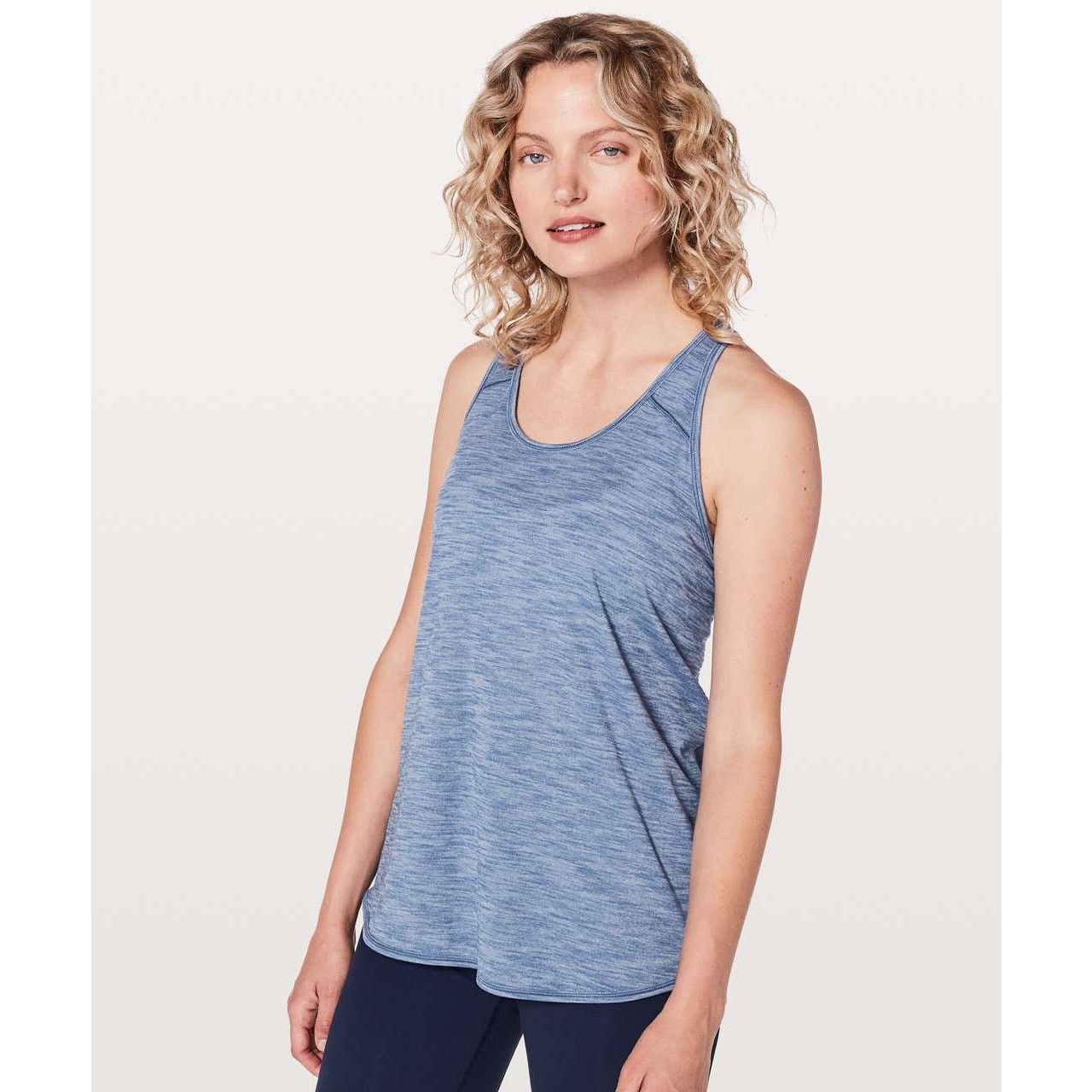 Lululemon LULULEMON Essential Tank Heathered Brilliant Blue Sz 8 Size M / US 6-8 / IT 42-44 - 1 Thumbnail