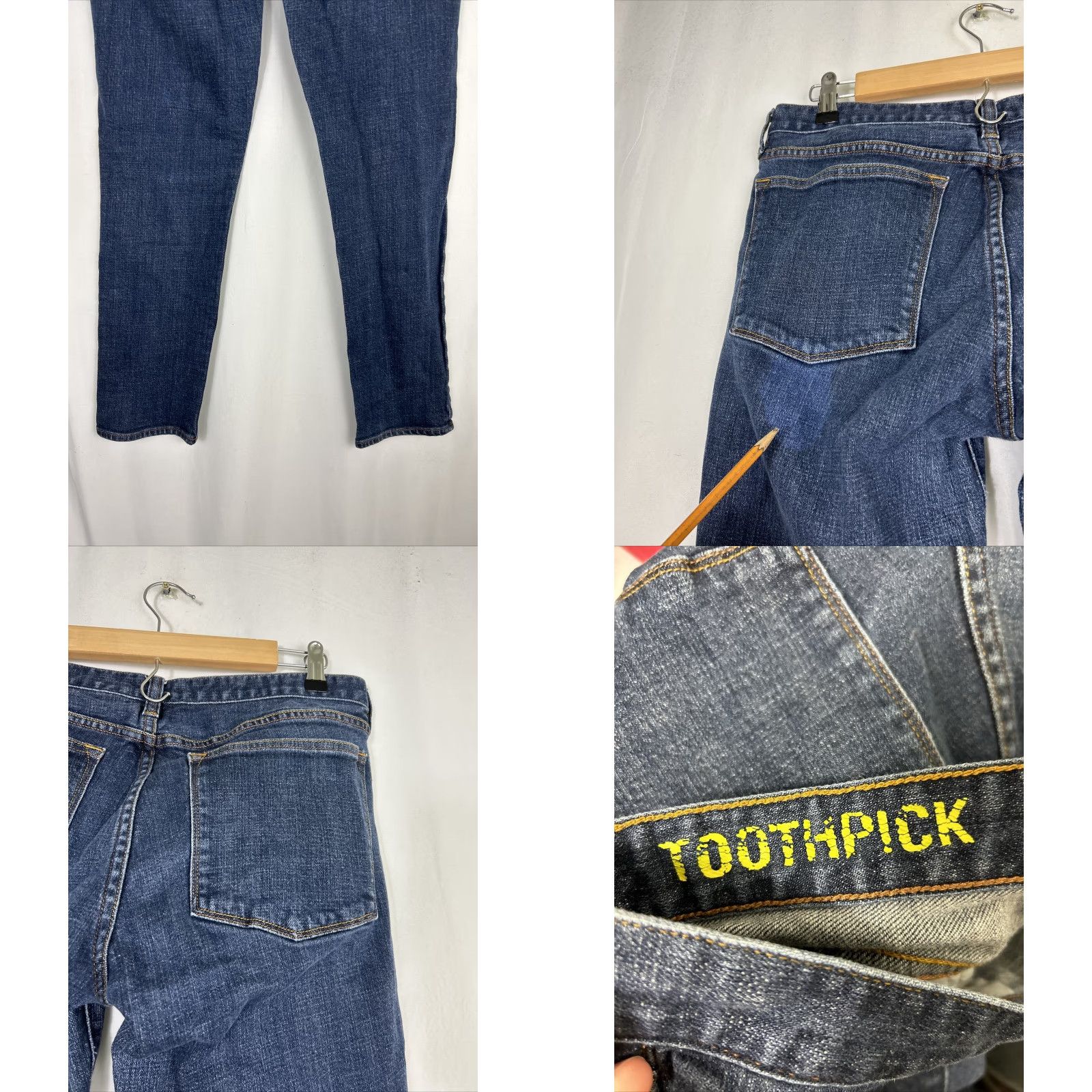 J.Crew J.CREW Jeans Womens 32x27 Toothpick Dark Wash Blue Denim Mid Rise Stretch Size 24" / US 00 / IT 34 - 8 Thumbnail