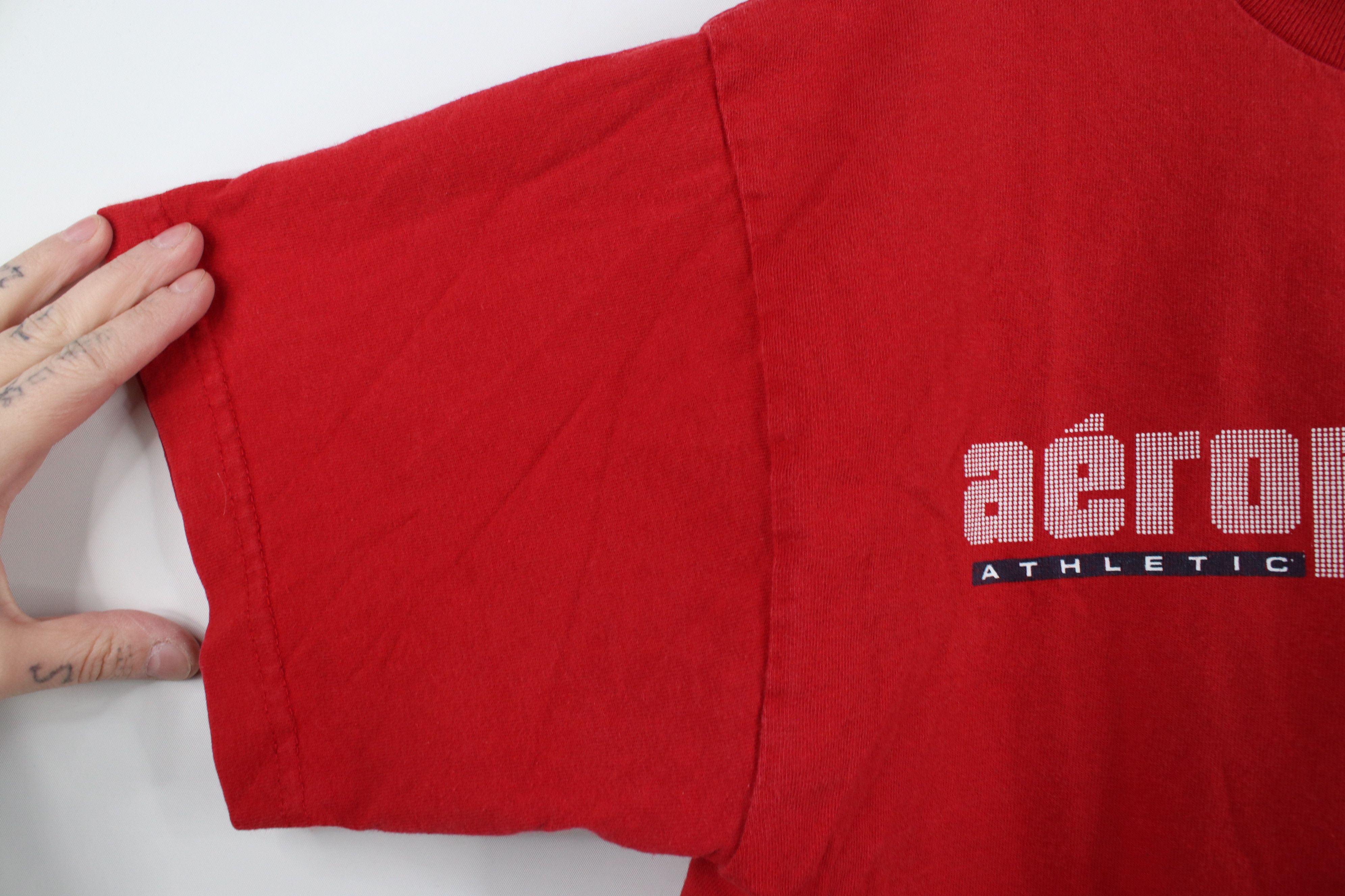 Aeropostale × Vintage Vintage 90s Y2K Aeropostale Spell Short Sleeve T-Shirt Red Size US M / EU 48-50 / 2 - 6 Thumbnail