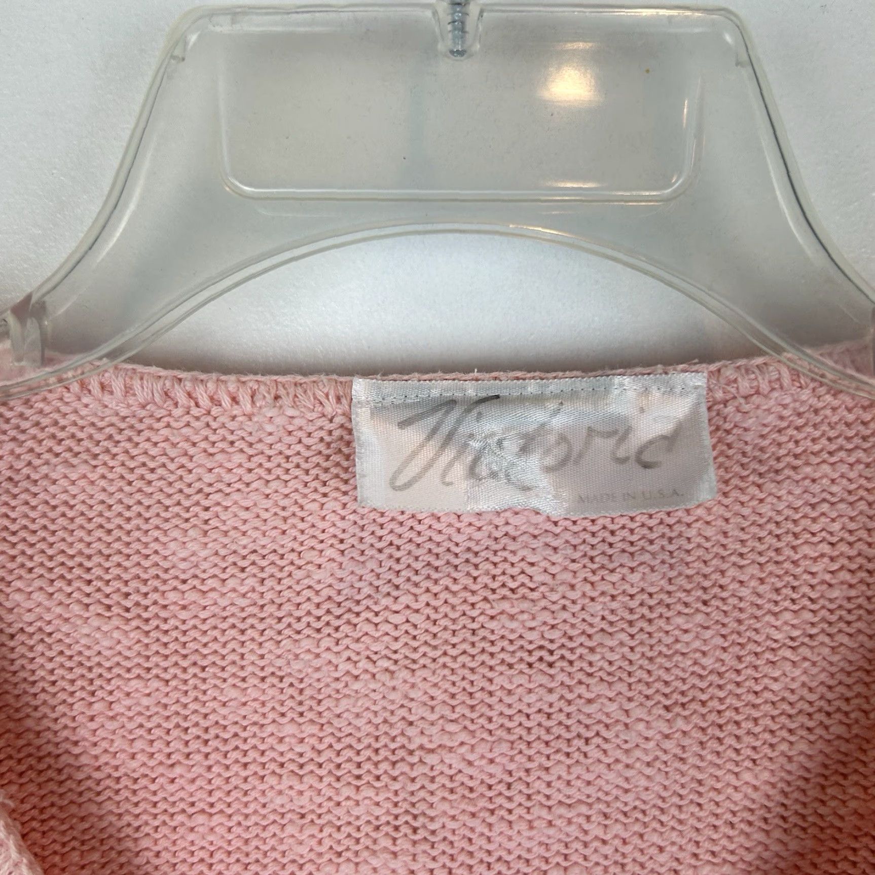 Vintage VINTAGE Victoria Tropical Sweater Women L Pink Knit Cardigan 3D Embroidered Sequin Size L / US 10 / IT 46 - 6 Thumbnail