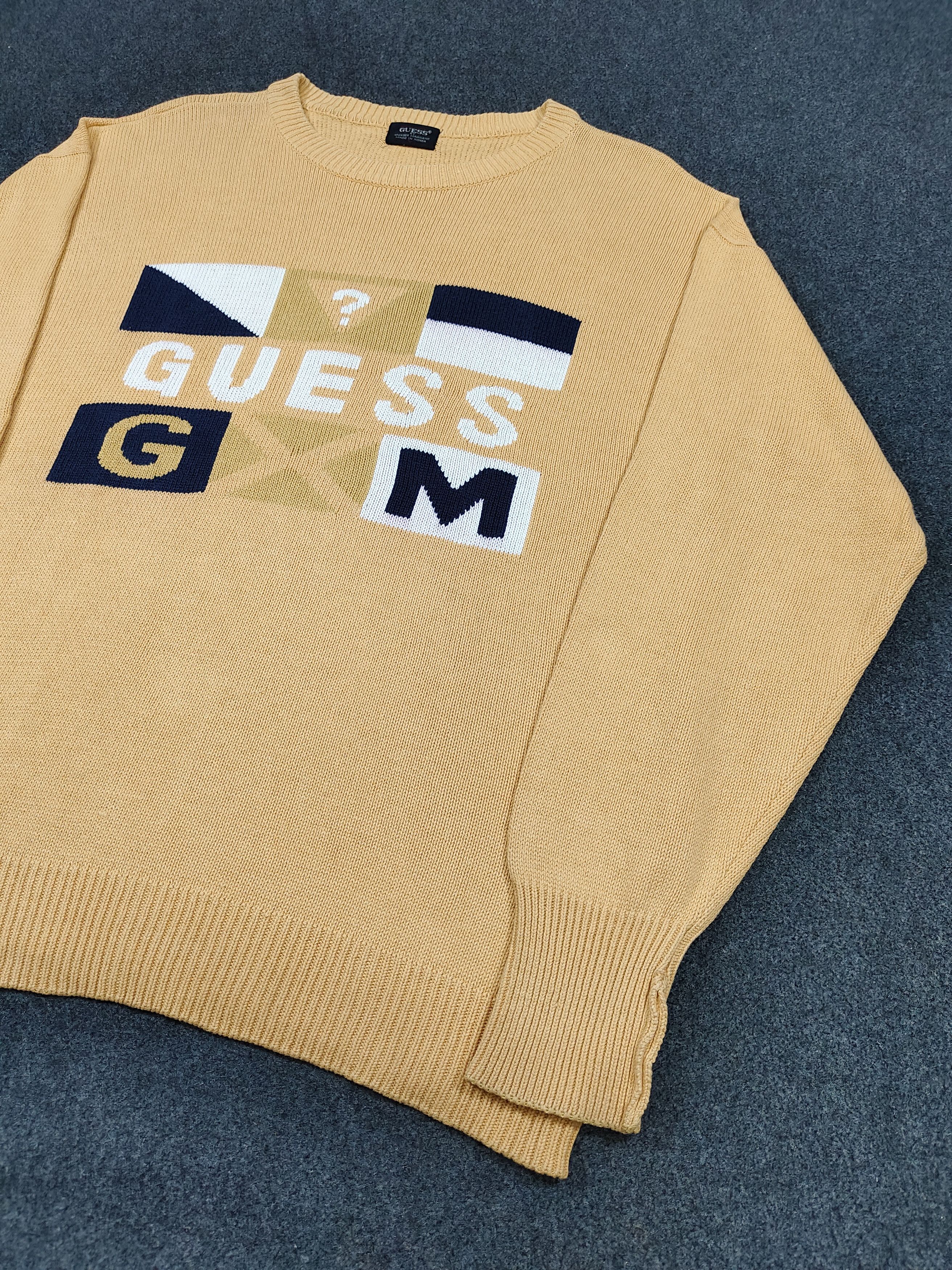 Guess 🔥Vtg Guess Spellout Logo Knitwear Sweater Size US M / EU 48-50 / 2 - 3 Thumbnail