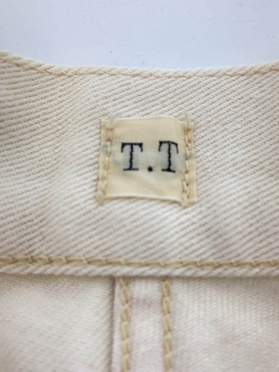 Taiga Takahashi White Cotton Engineer Trousers Solid Color Size US 30 / EU 46 - 4 Thumbnail