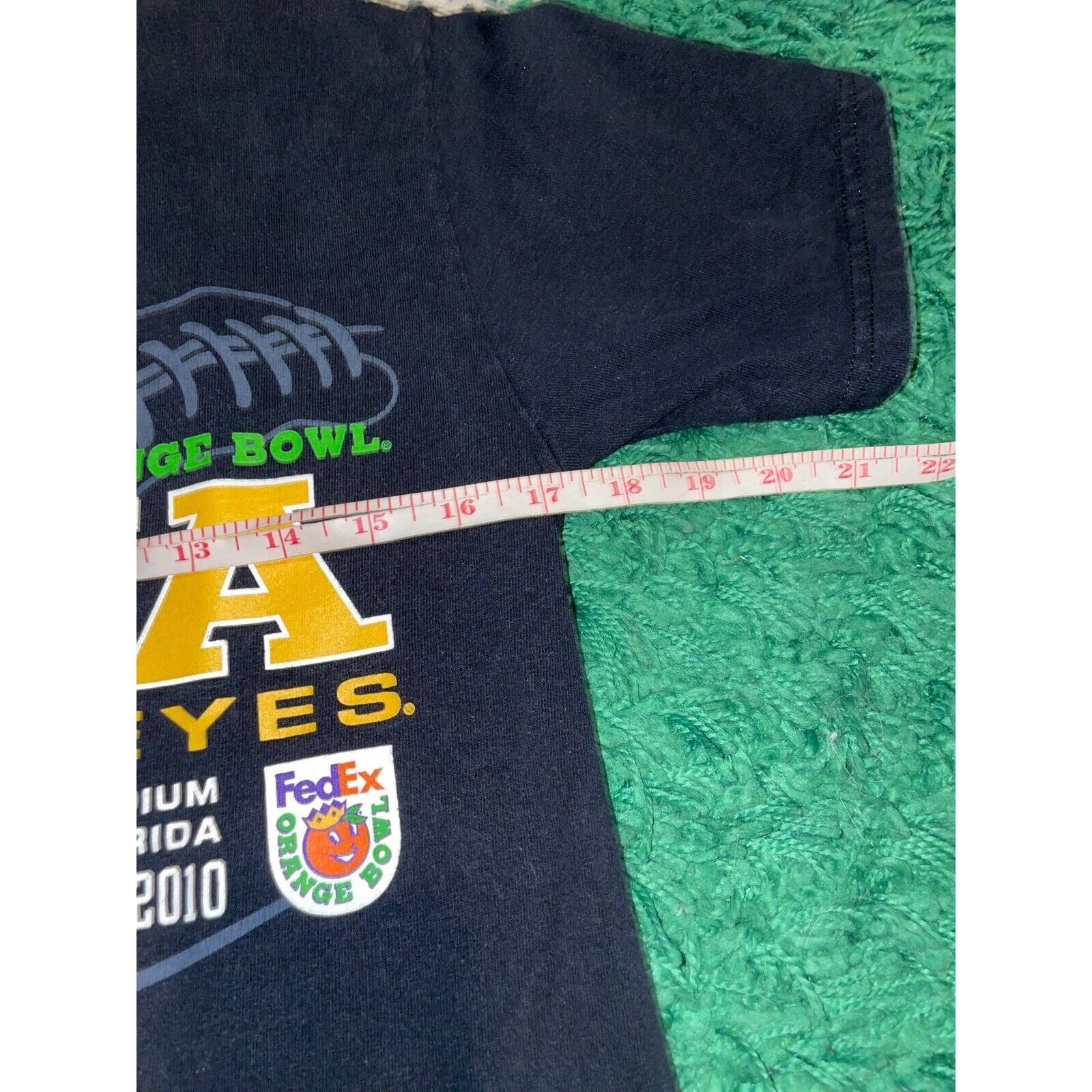 NCAA Iowa Hawkeyes Shirt FedEx Orange Bowl Black Tee Graphic S Size US S / EU 44-46 / 1 - 7 Thumbnail