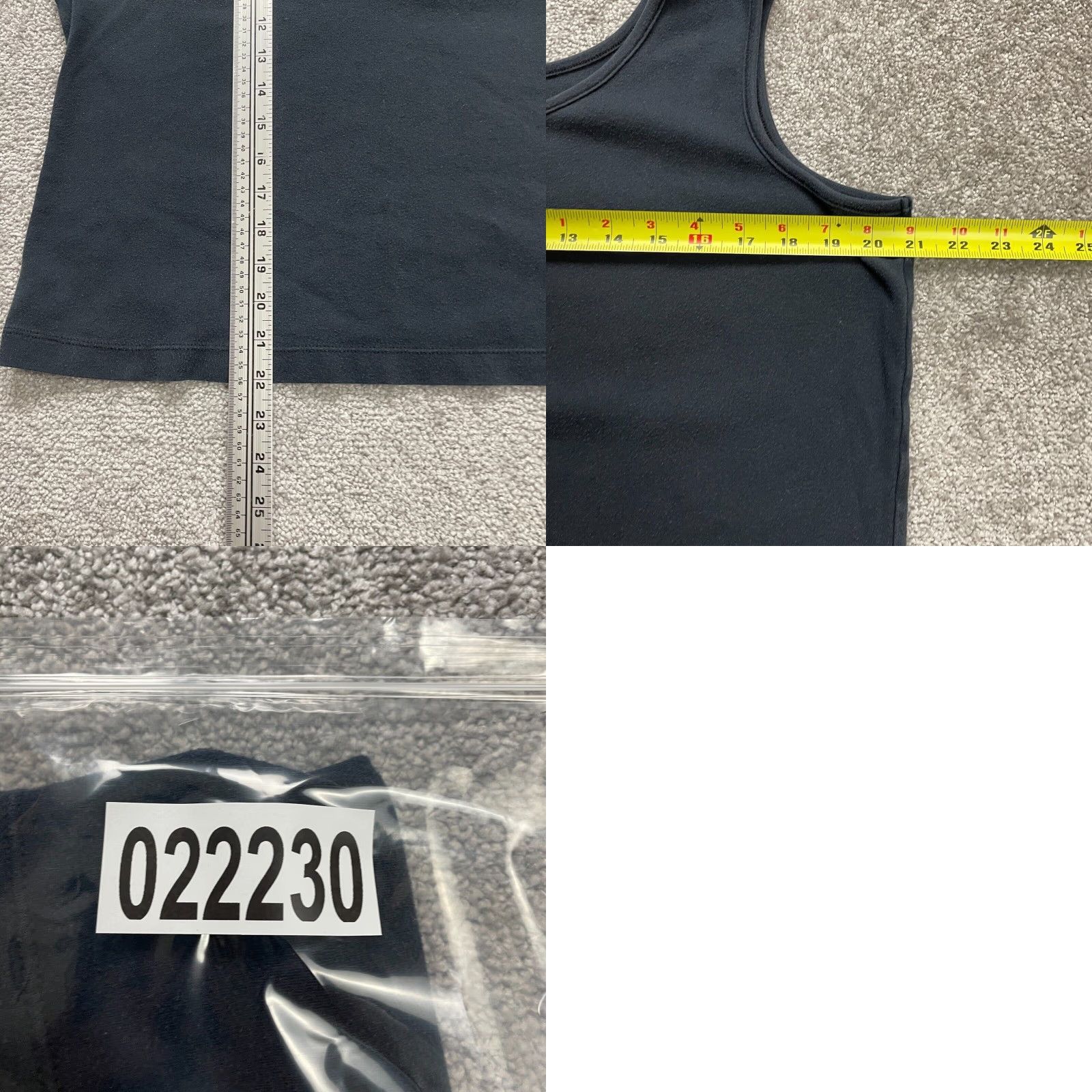 Lands' End Lands' End Basic Tank Top Womens Large Black Solid Sleeveless Round Neck Casual Size L / US 10 / IT 46 - 8 Thumbnail