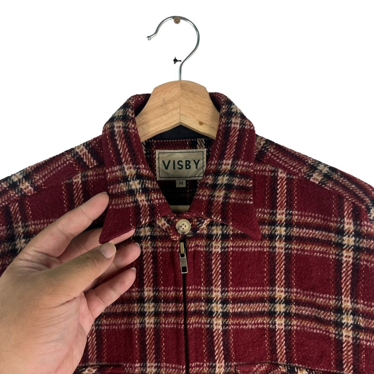 Flannel 🔥90’s Vtg Flannel Jacket Wool Visby Issey Miyake Japan Size US M / EU 48-50 / 2 - 9 Thumbnail