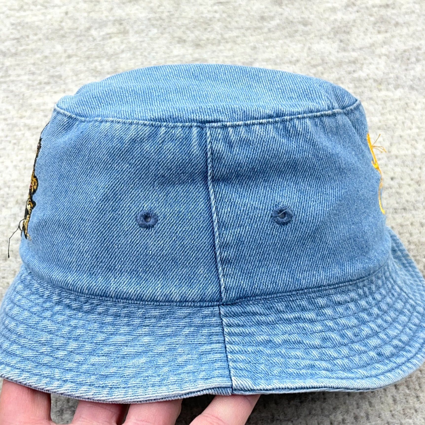 Vintage VINTAGE Harry Potter Bucket Hat Cap M Denim Blue 2001 Y2K Griffindor Mens Outdoors Retro 90s Size ONE SIZE - 6 Thumbnail