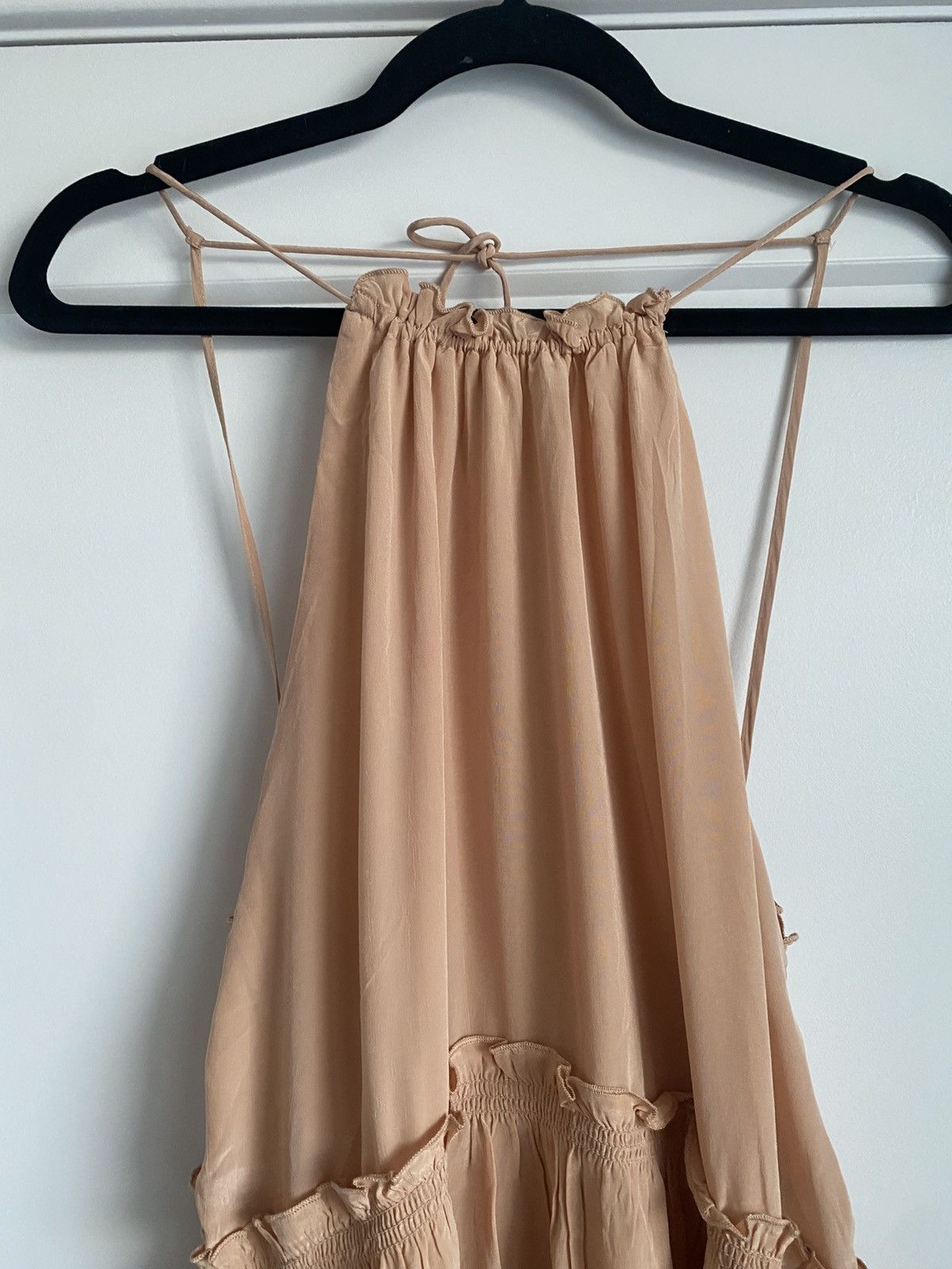 Zara ZARA HALTER NECK LONG DRESS WITH RUFFLES SIZE XS NWOT Size XS / US 0-2 / IT 36-38 - 5 Thumbnail