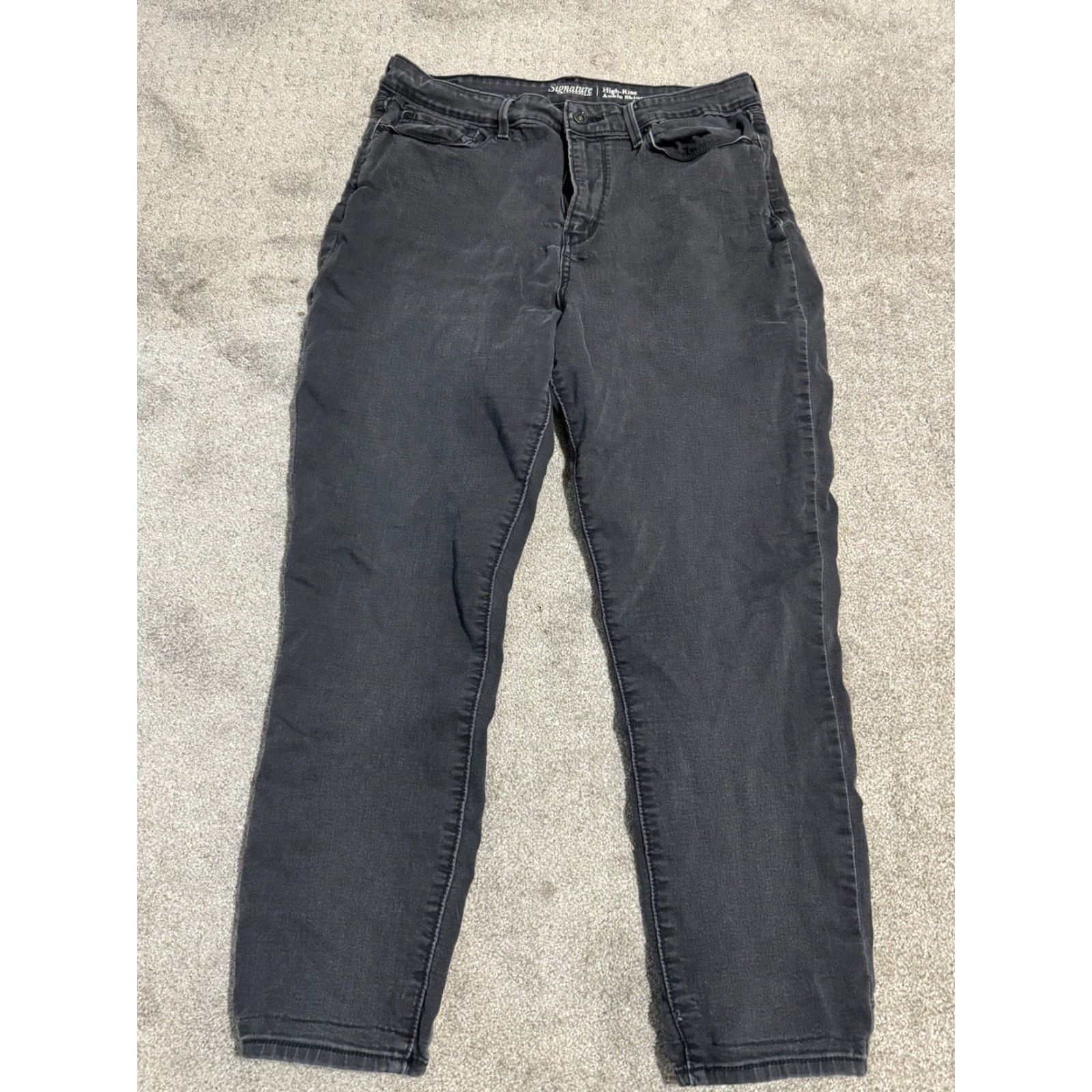 Levi's Signature Levi's Strauss Women's High Rise Ankle Skinny Jeans Black Size 16 W33 Size 38" / US 16 / IT 52 - 3 Thumbnail
