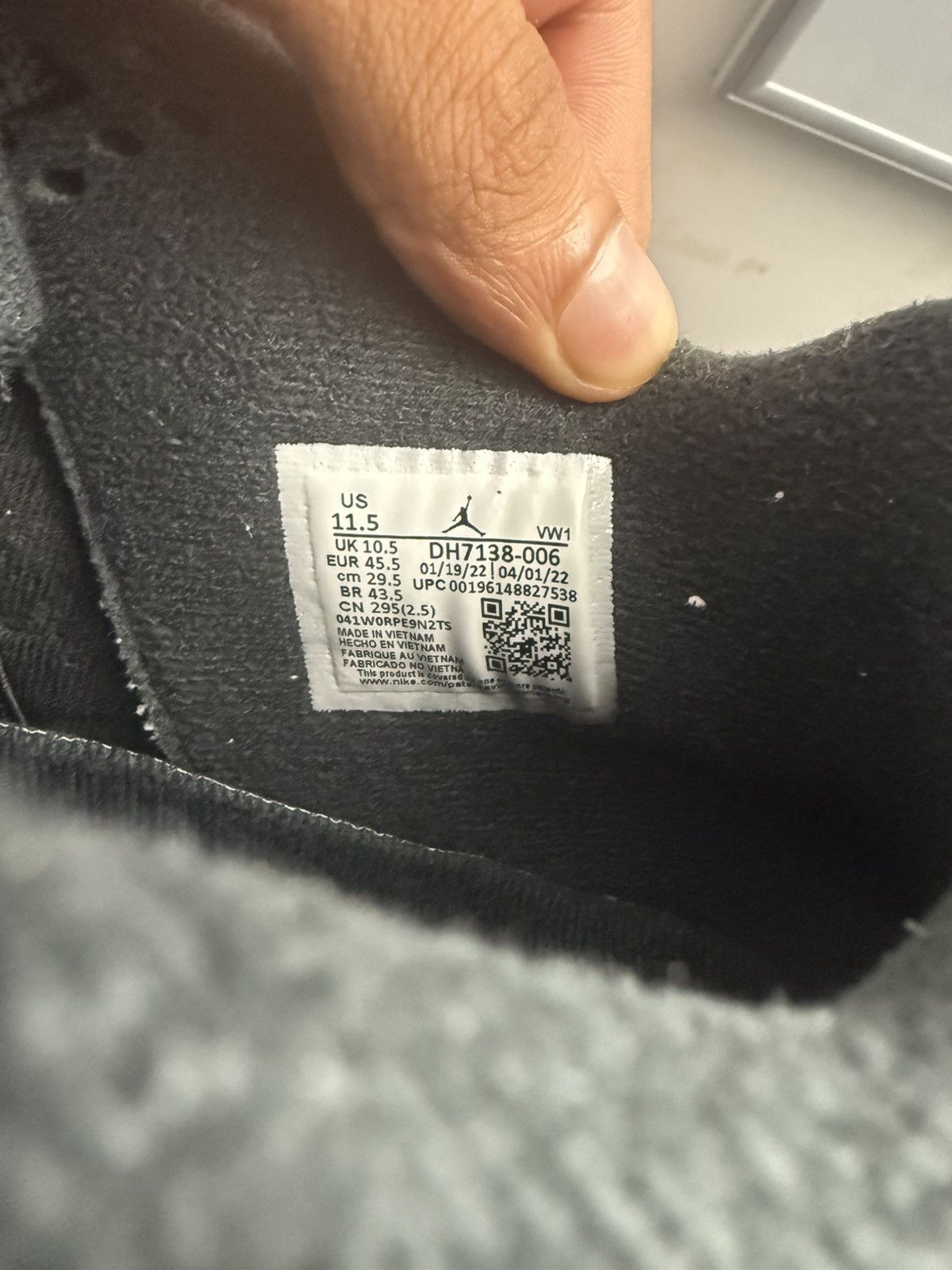 Jordan Brand Jordan 4 Black Canvas Size US 11.5 / EU 44-45 - 6 Thumbnail