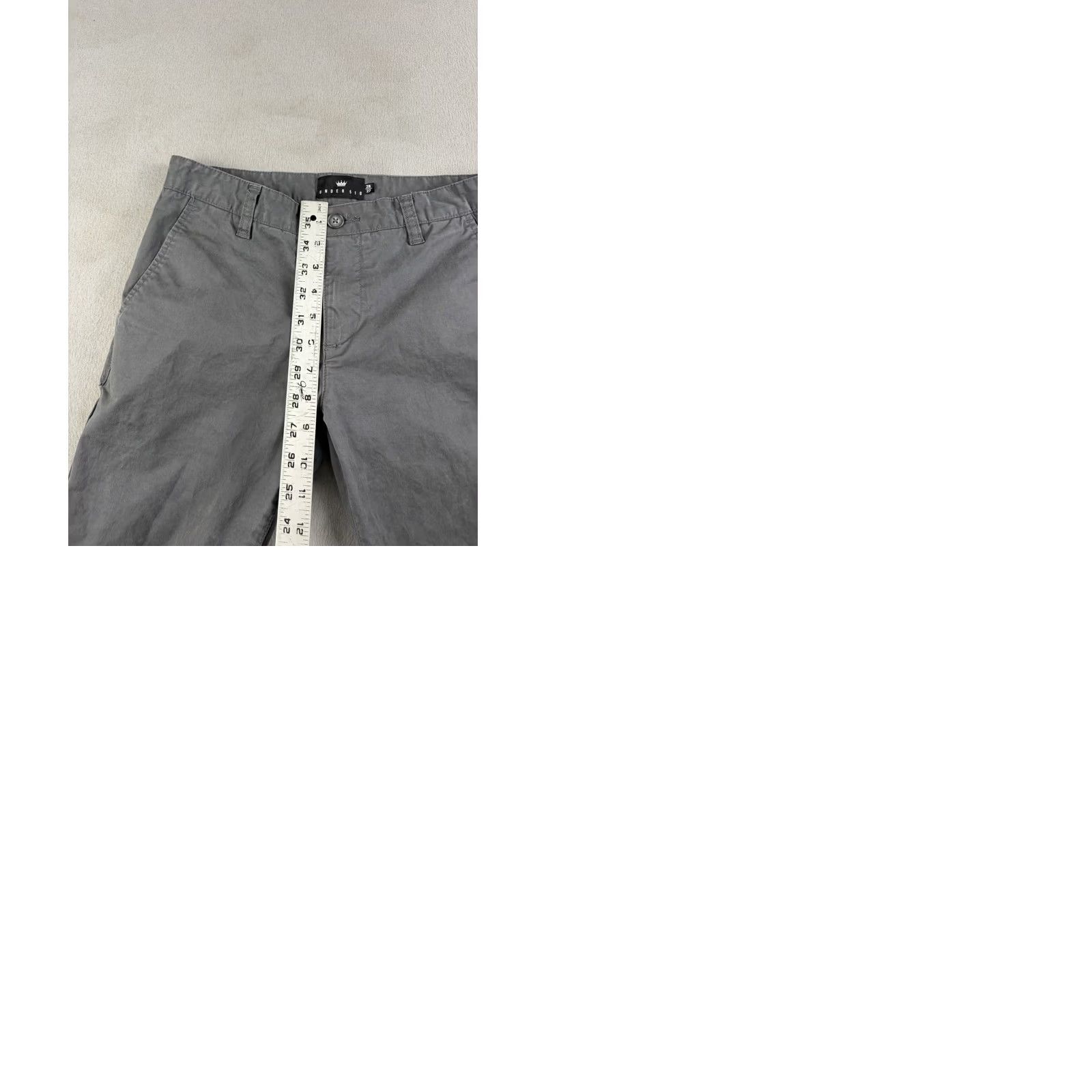 Vintage Under 510 Chino Pants Mens 28x27 Gray Tapered Stretch Workwear Casual U-510 Size US 28 / EU 44 - 9 Thumbnail