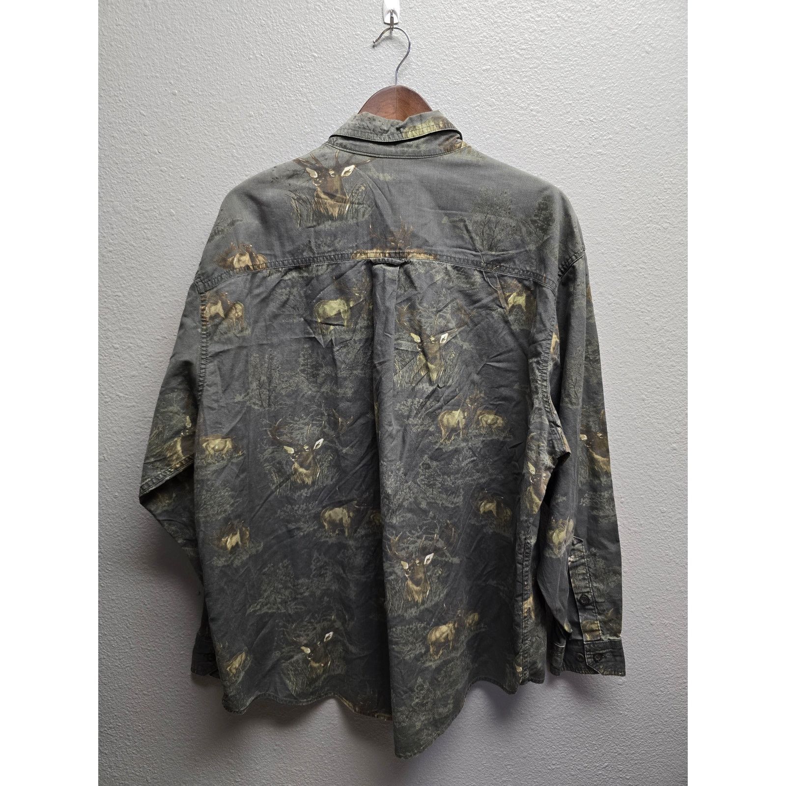 Woolrich Woolen Mills Woolrich Camo Button-Up Shirt Men’s Large Extra Large Size US XL / EU 56 / 4 - 5 Thumbnail