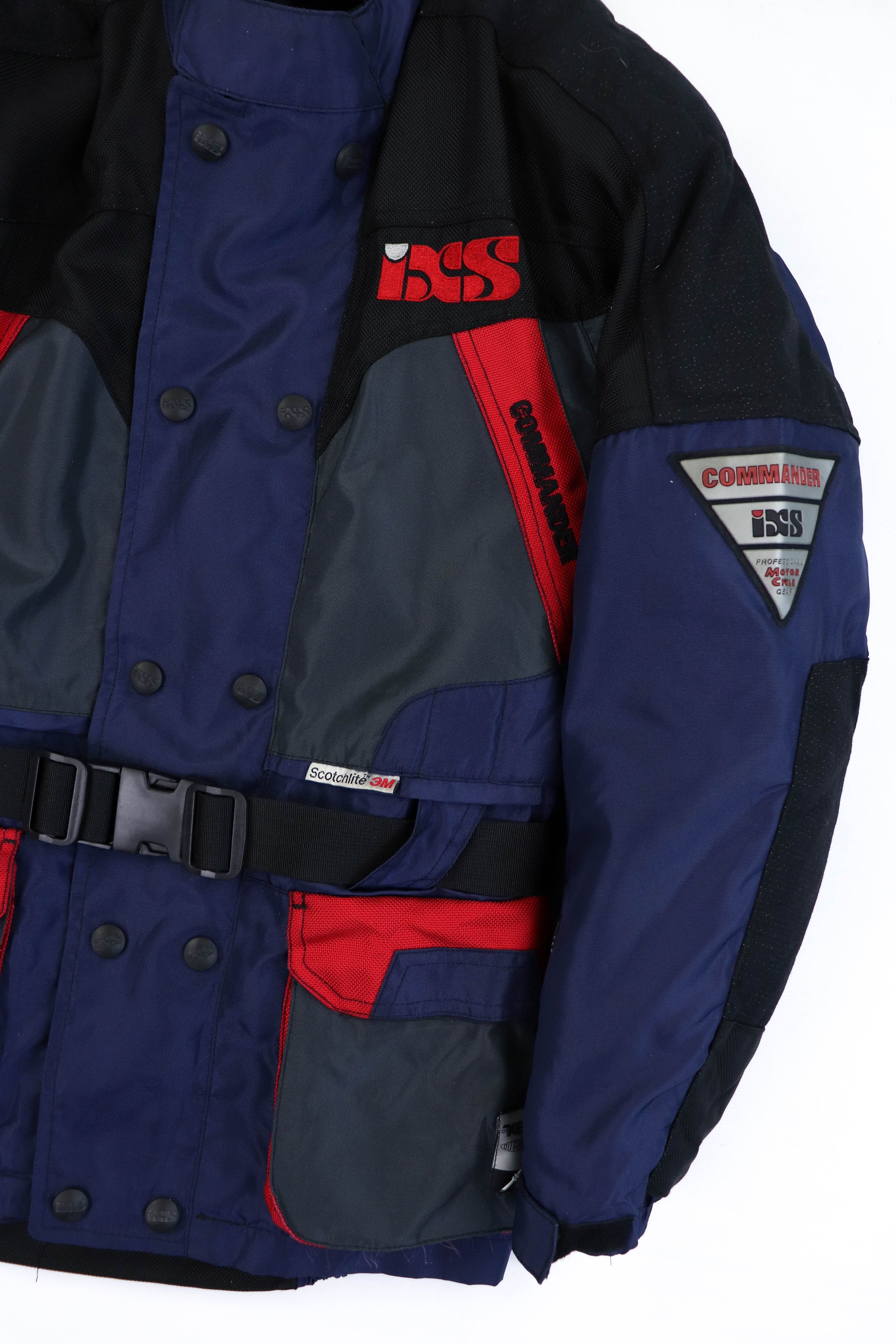 Vintage IXS Vintage Biker Kevlar Cordura Nylon Motorcycle Jacket Size US S / EU 44-46 / 1 - 5 Thumbnail