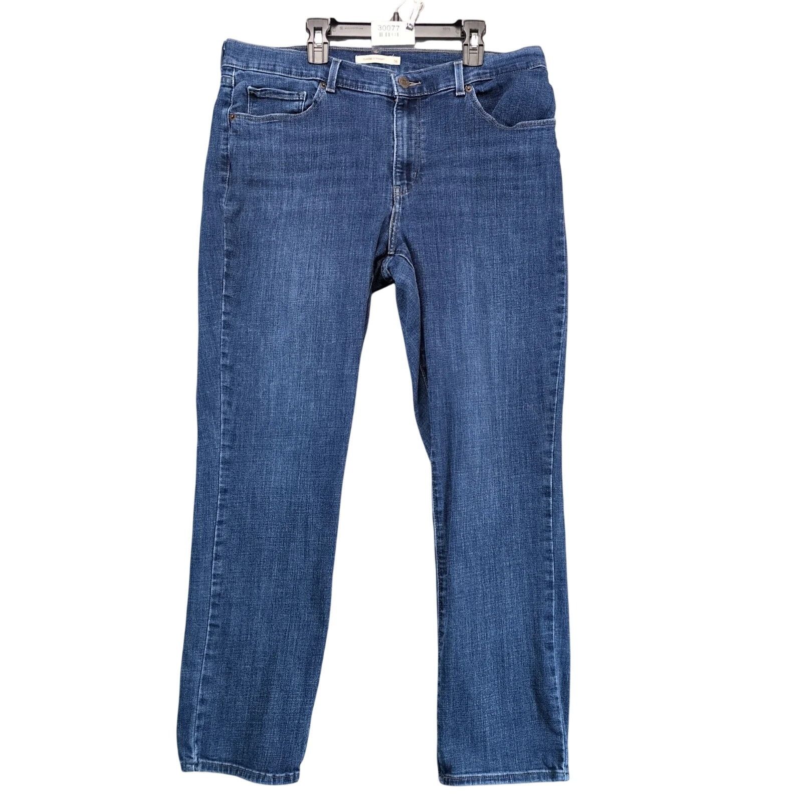 Levi's Levi's Classic Straight Jeans Women's 16 Stretch Denim 34x29 Size 38" / US 16 / IT 52 - 1 Thumbnail